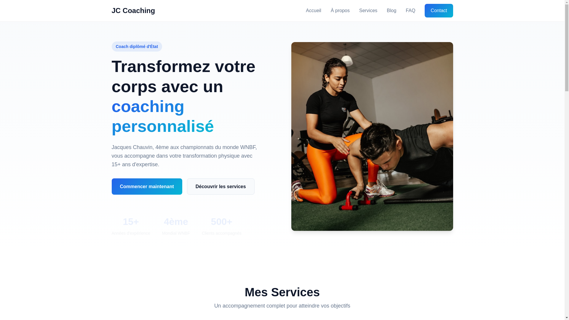website screenshot of https://jc-coaching.pages.dev/