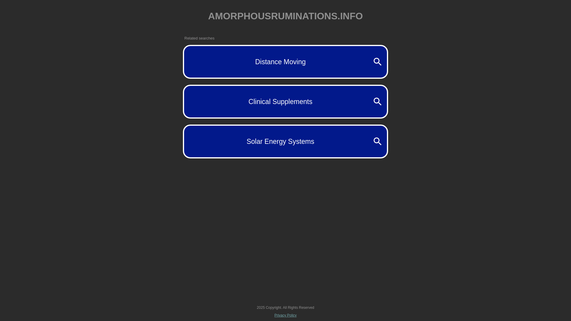 website screenshot of https://amorphousruminations.info/