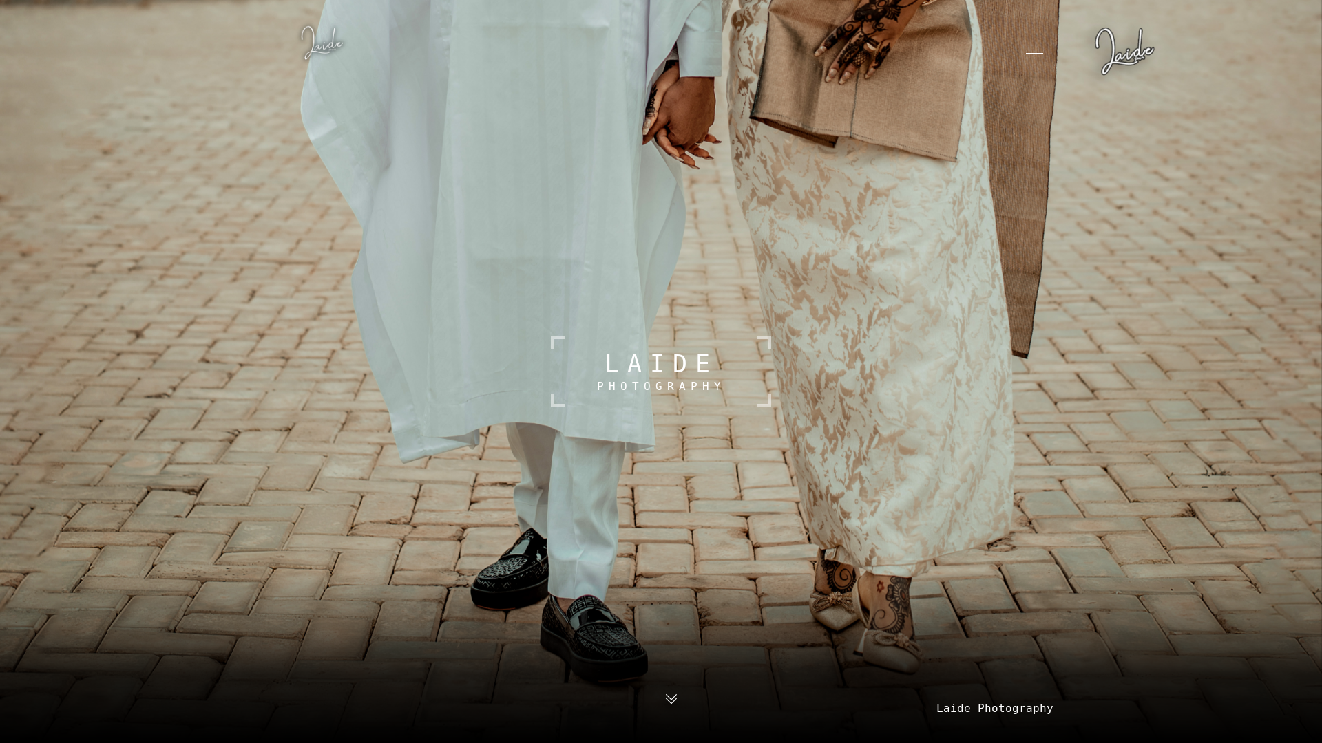 website screenshot of https://laidephotography.com/
