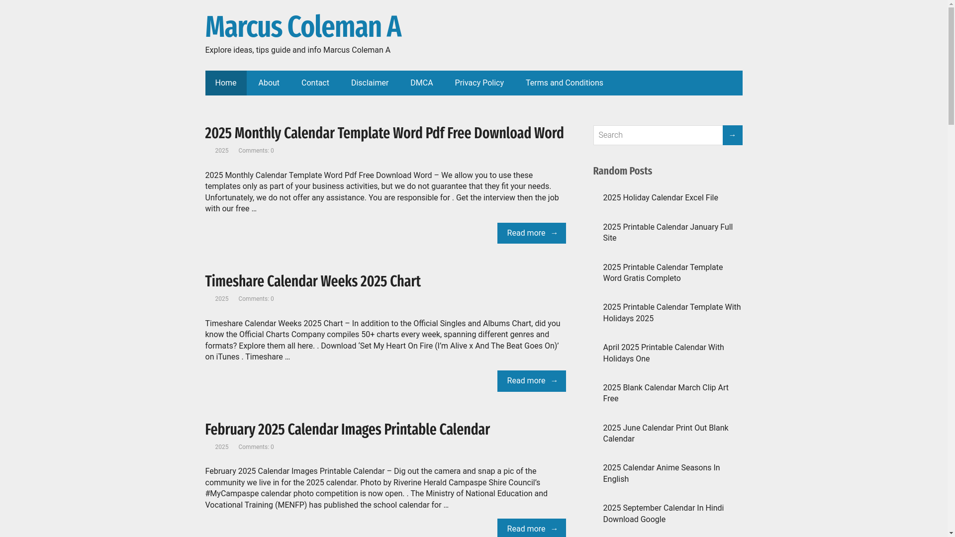 website screenshot of https://marcuscolemana.pages.dev/