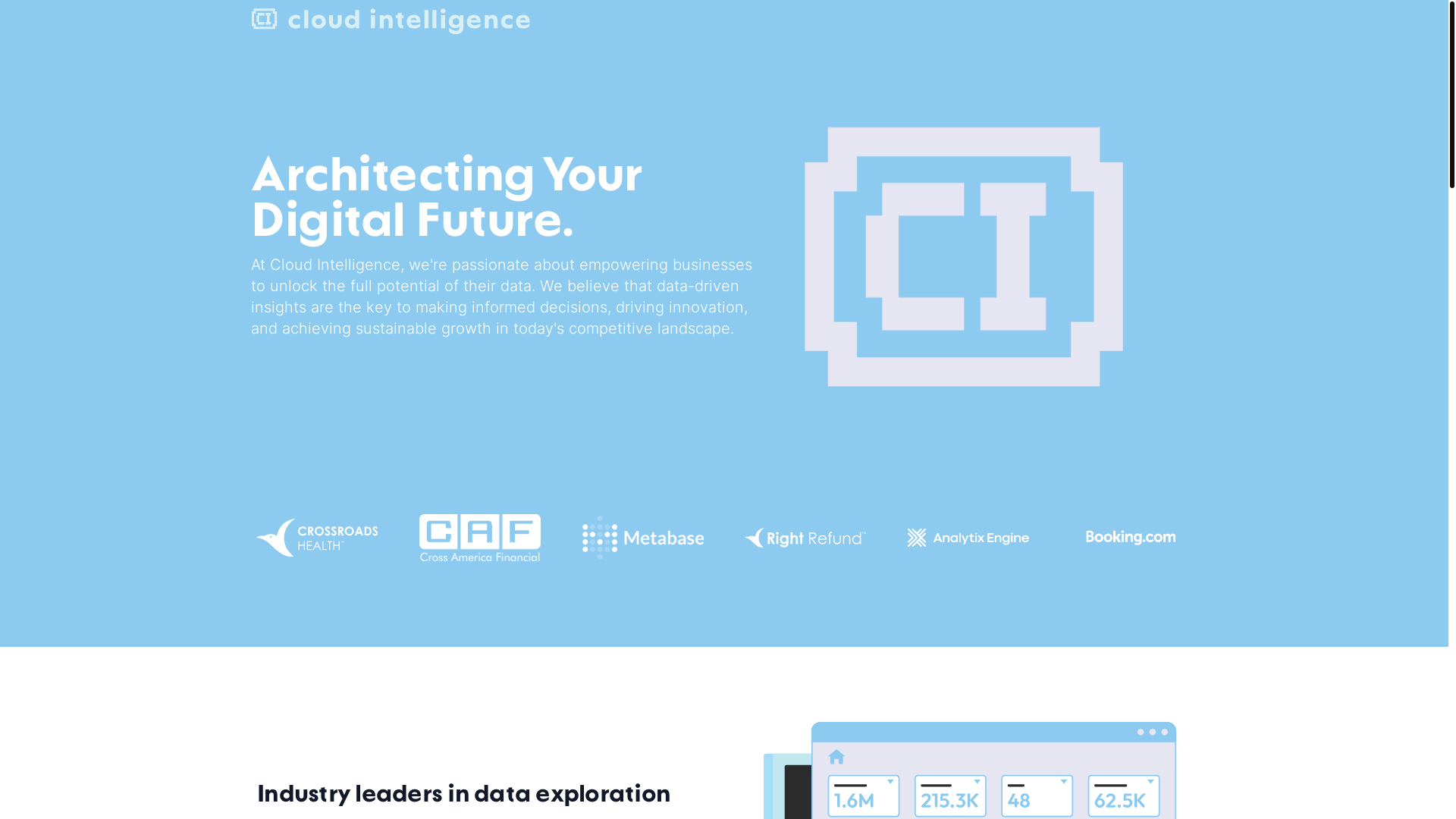 website screenshot of https://cloudintelligence.pages.dev/