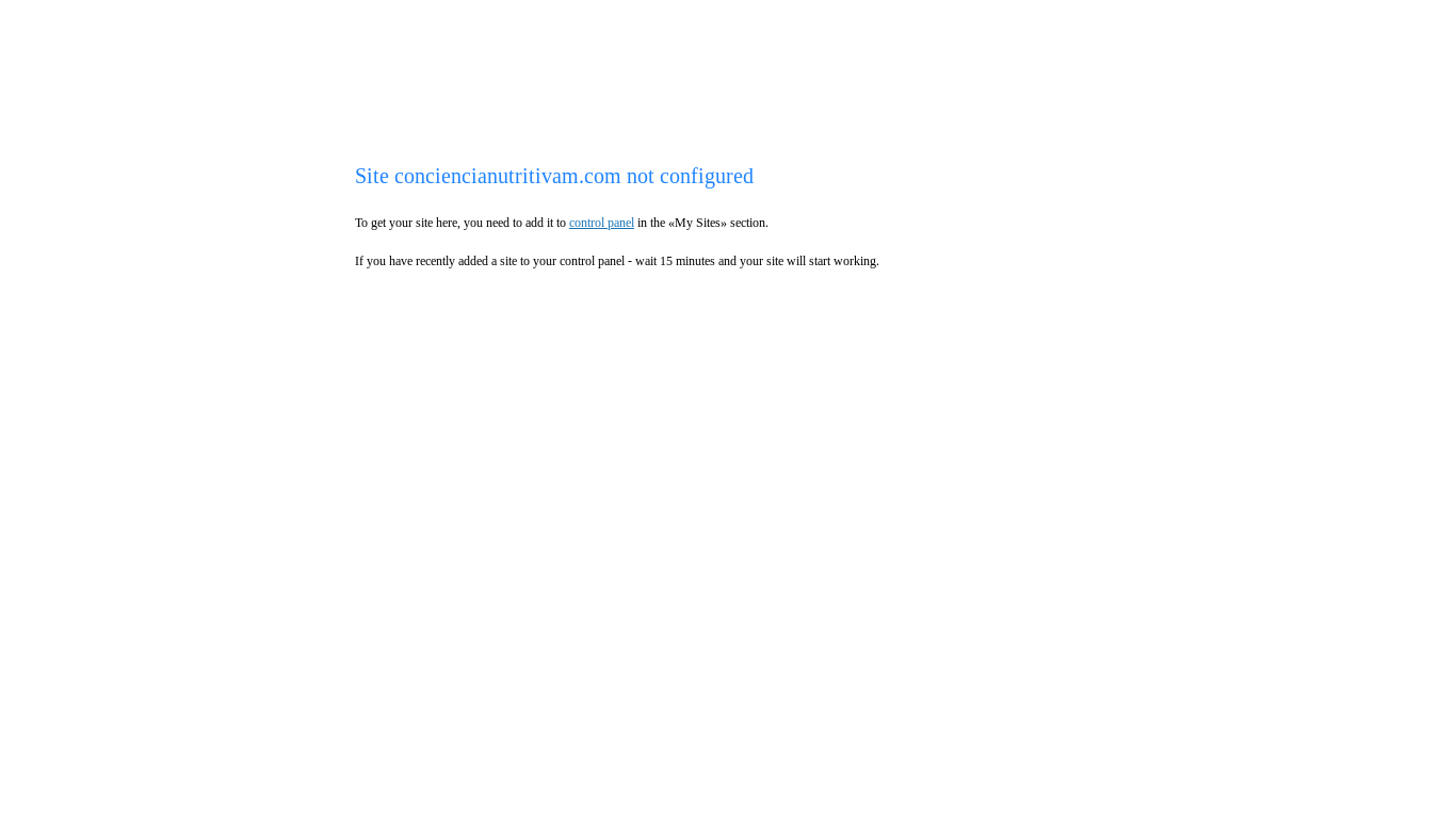 website screenshot of https://conciencianutritivam.com/