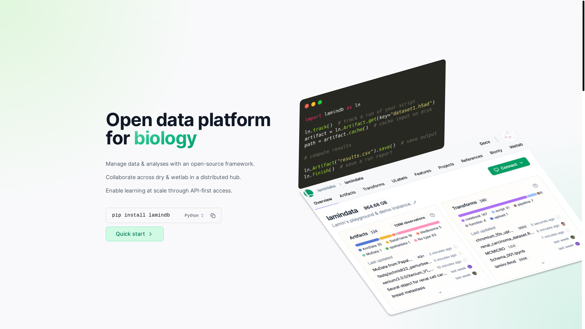 website screenshot of https://laminhub.pages.dev/