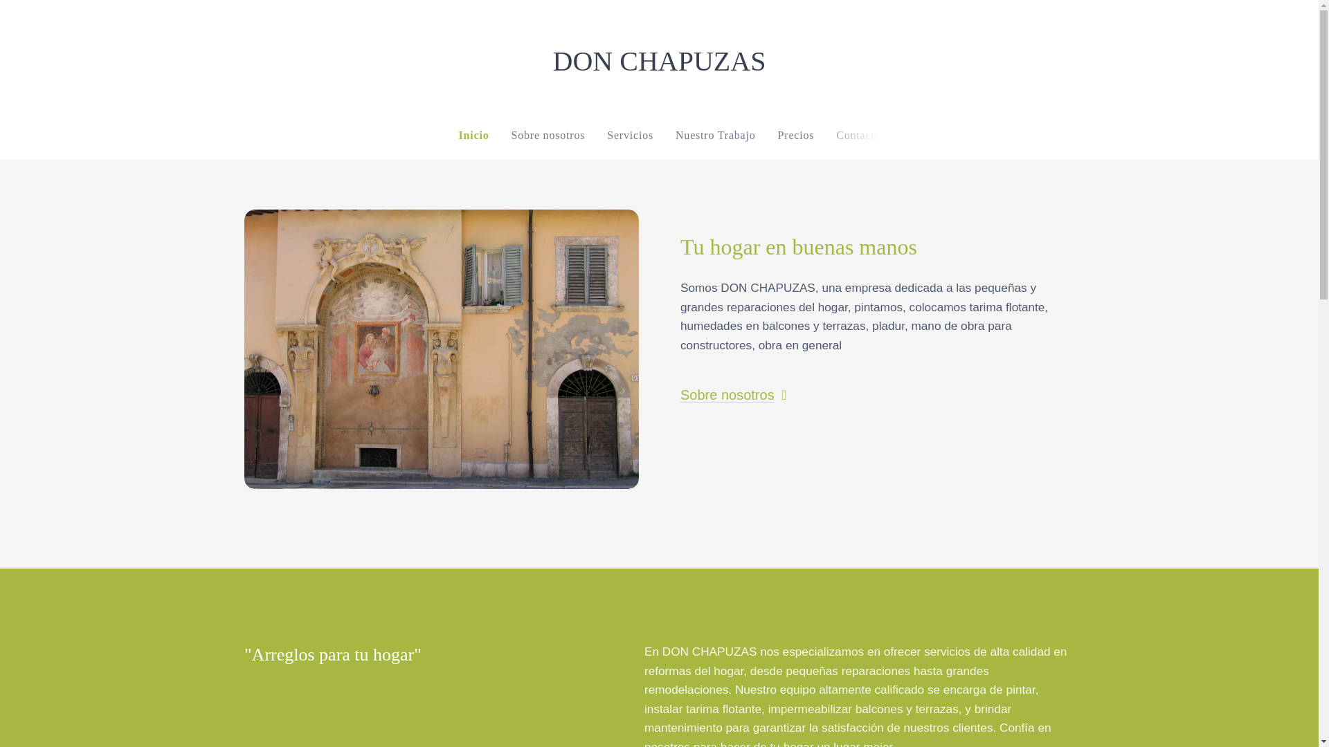 website screenshot of https://donchapuzas.es/