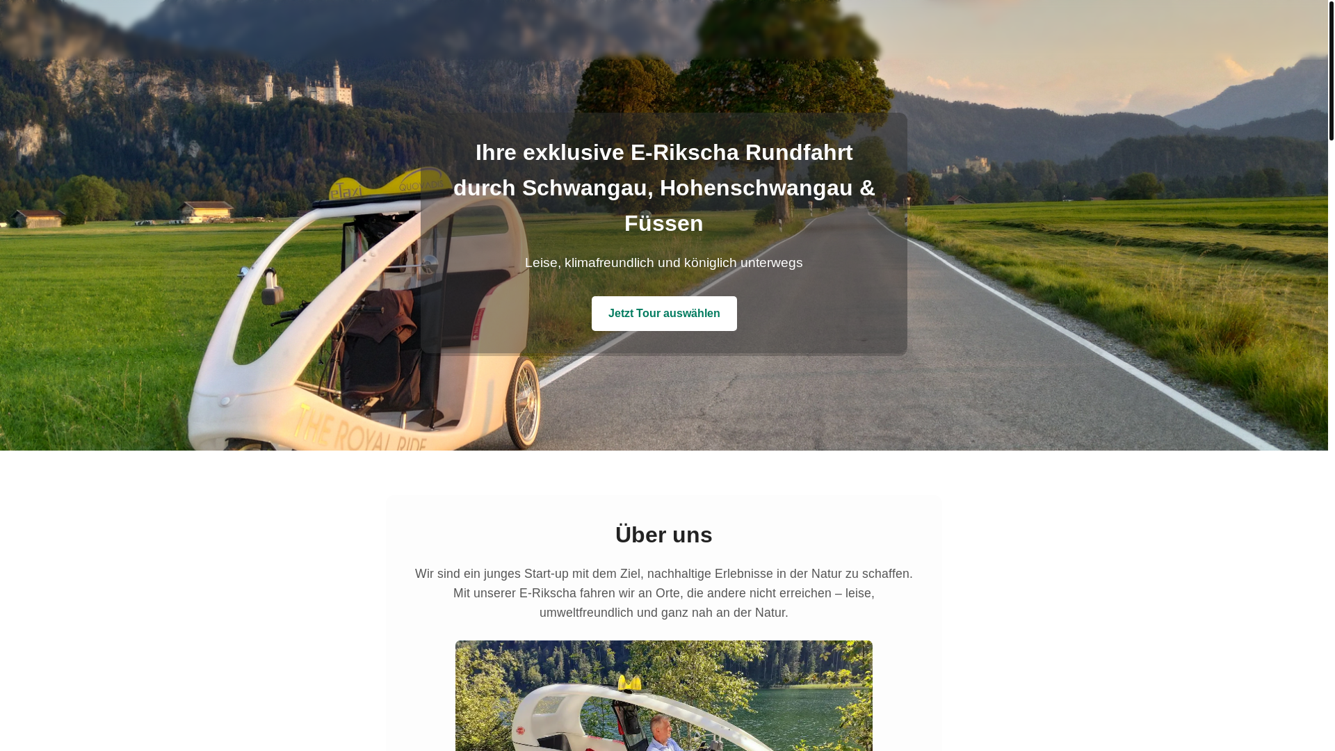 website screenshot of https://rikschafuessen.de/