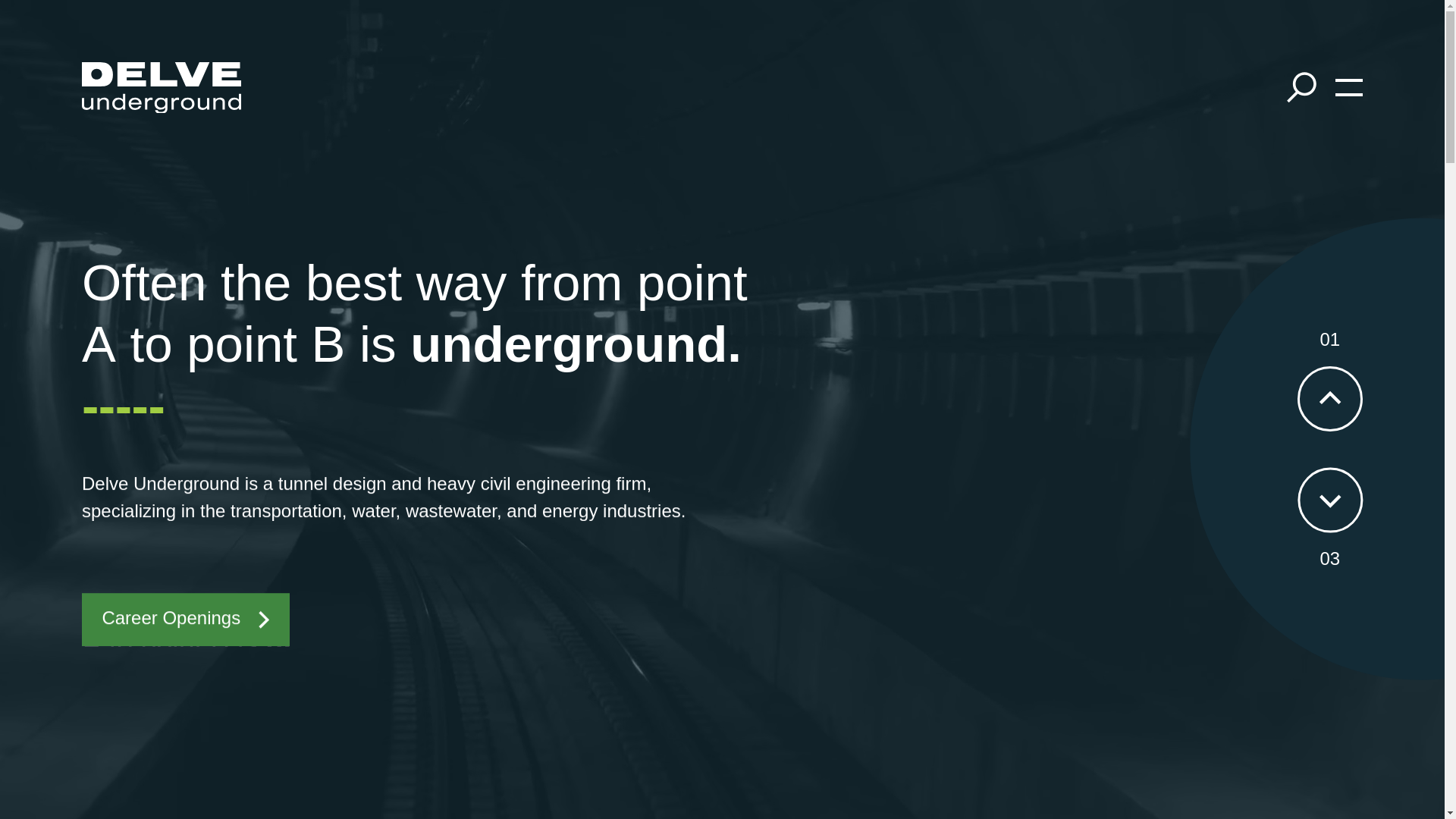 website screenshot of https://delveunderground.xyz/