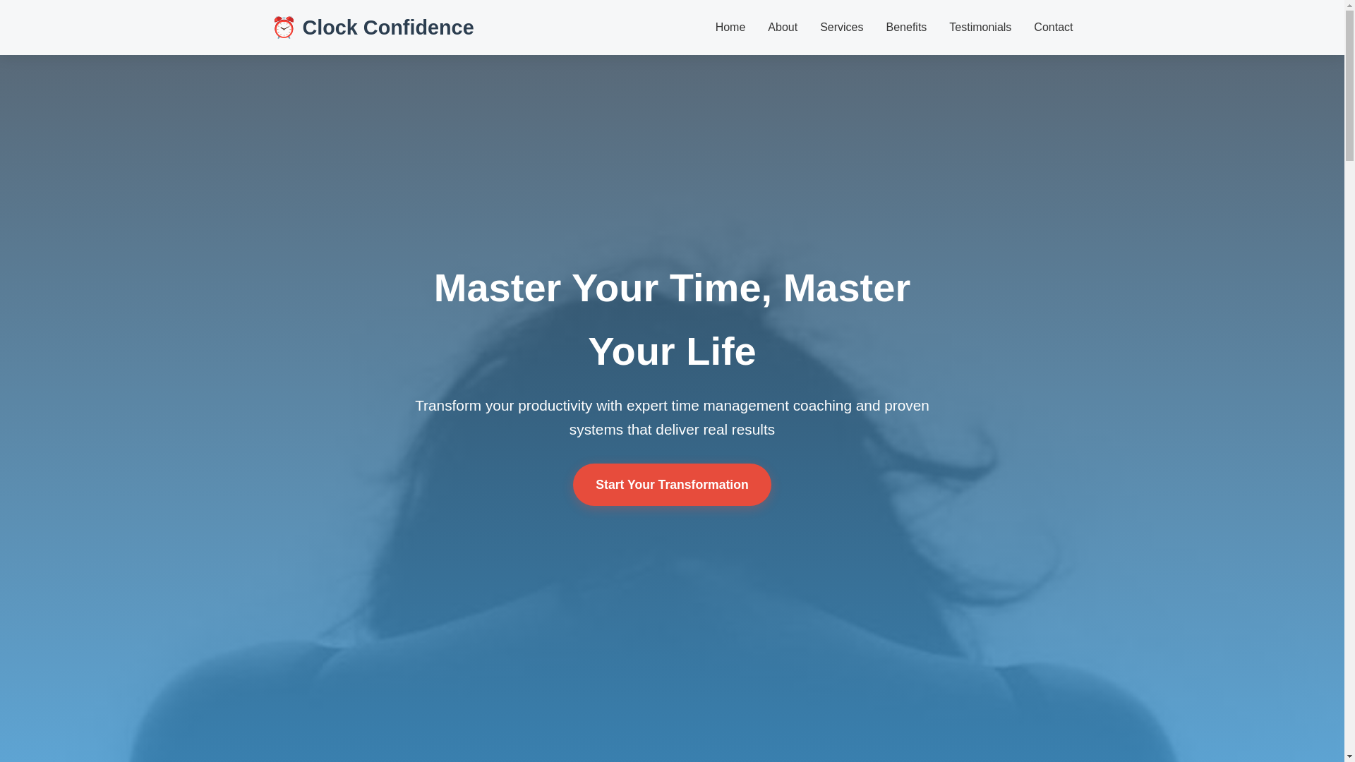 website screenshot of https://clockconfidence.sbs/