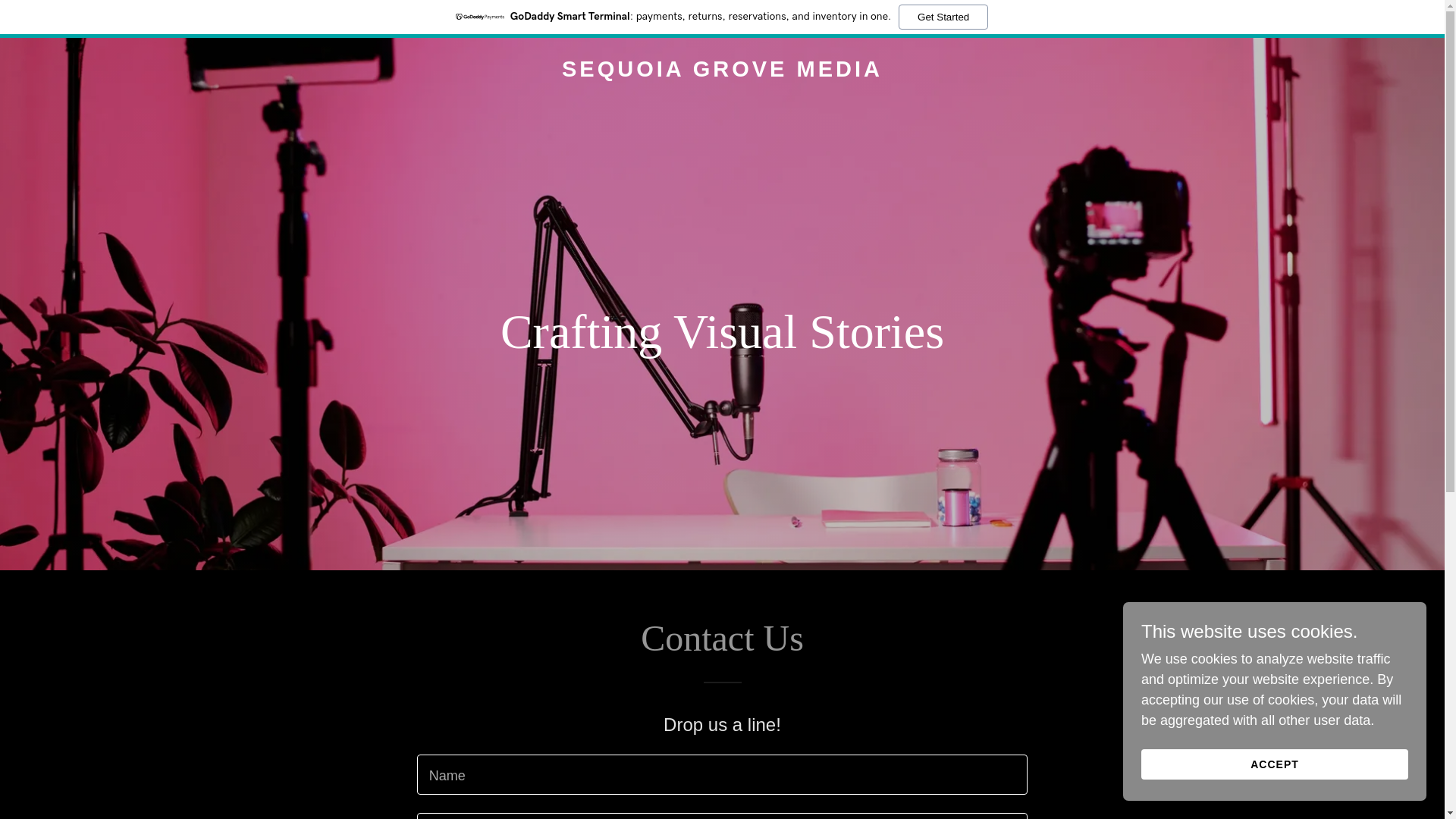 website screenshot of https://sequoiagrovemedia.com/