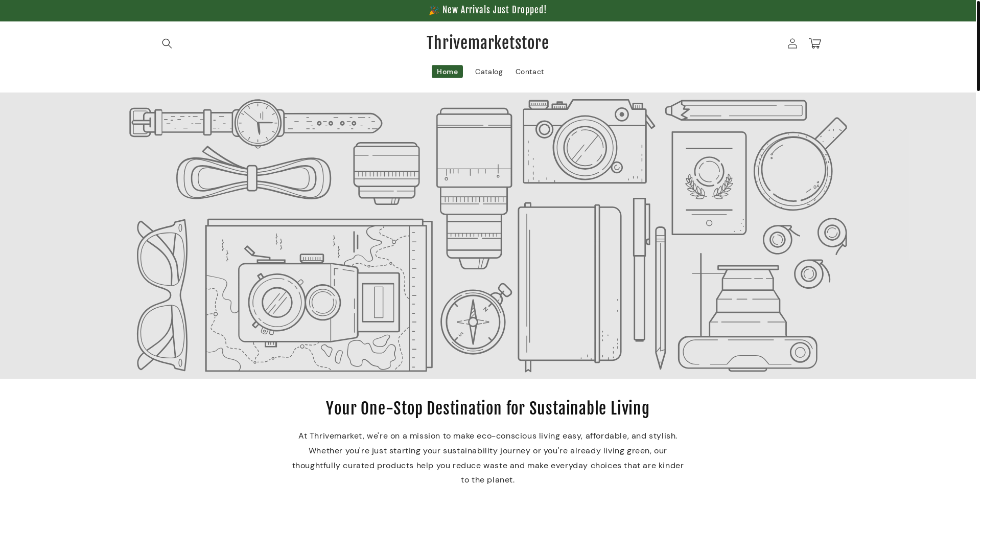 website screenshot of https://thrivemarketstore.com/