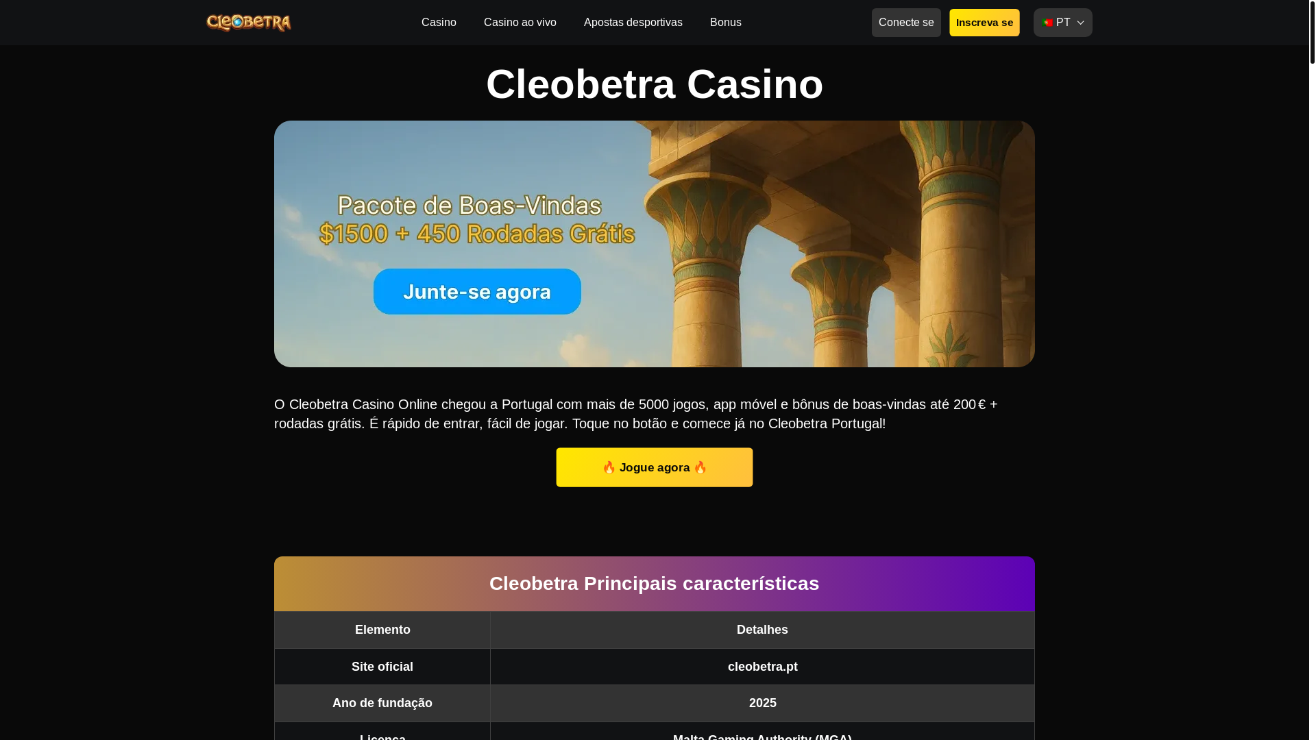 website screenshot of https://cleobetra-pt-11603.pages.dev/