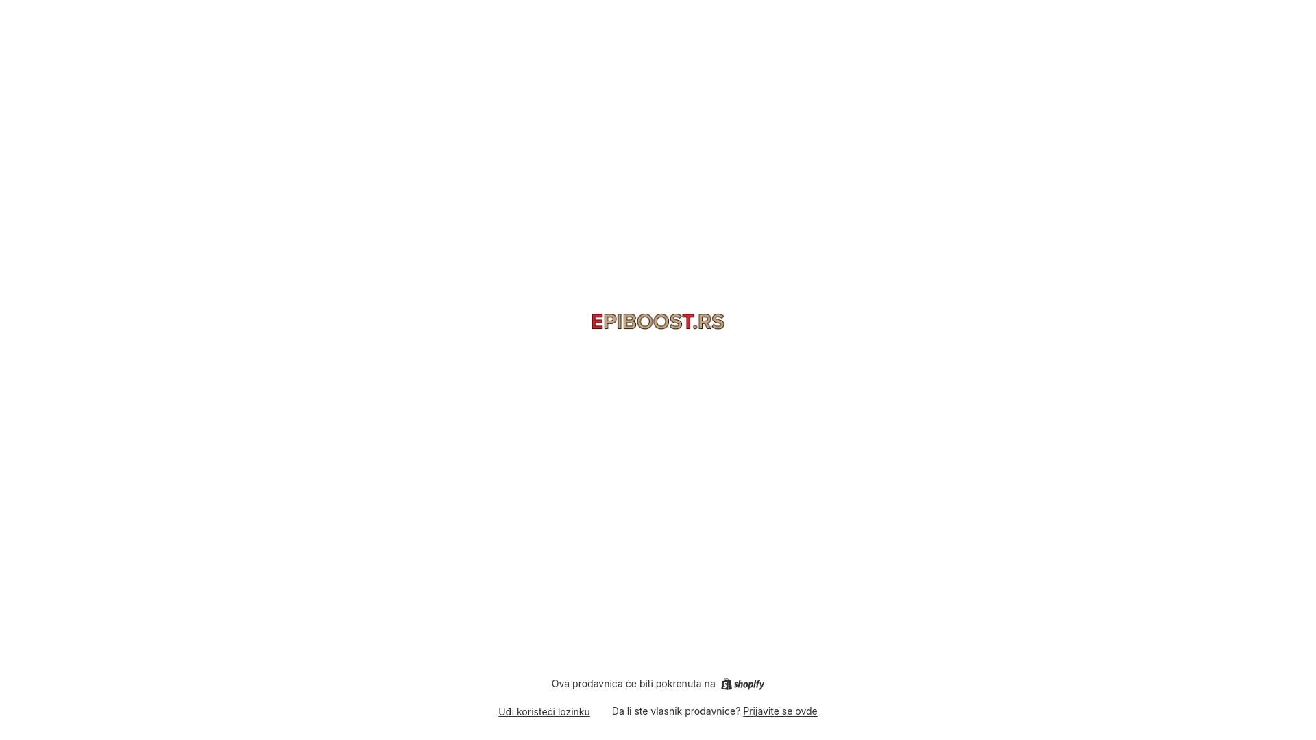 website screenshot of https://epiboost.rs/