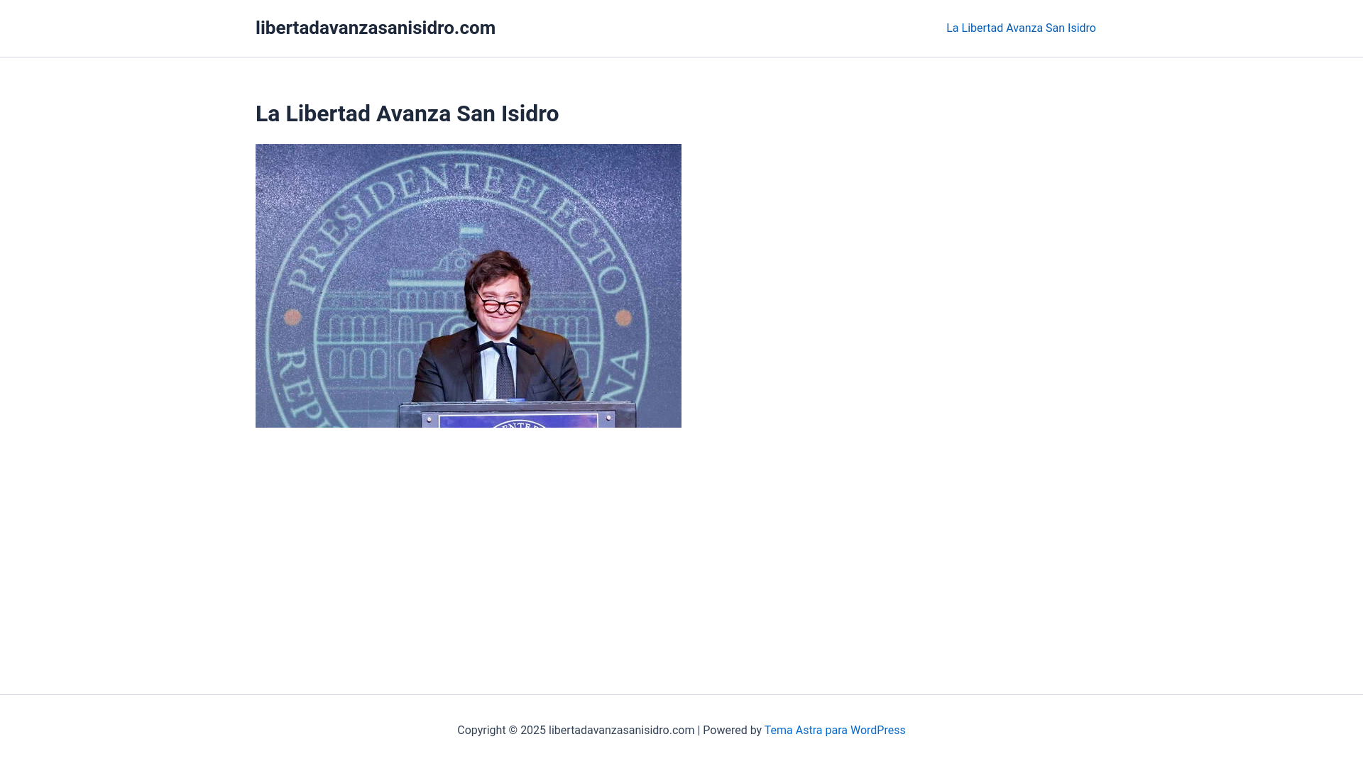 website screenshot of https://libertadavanzasanisidro.com/