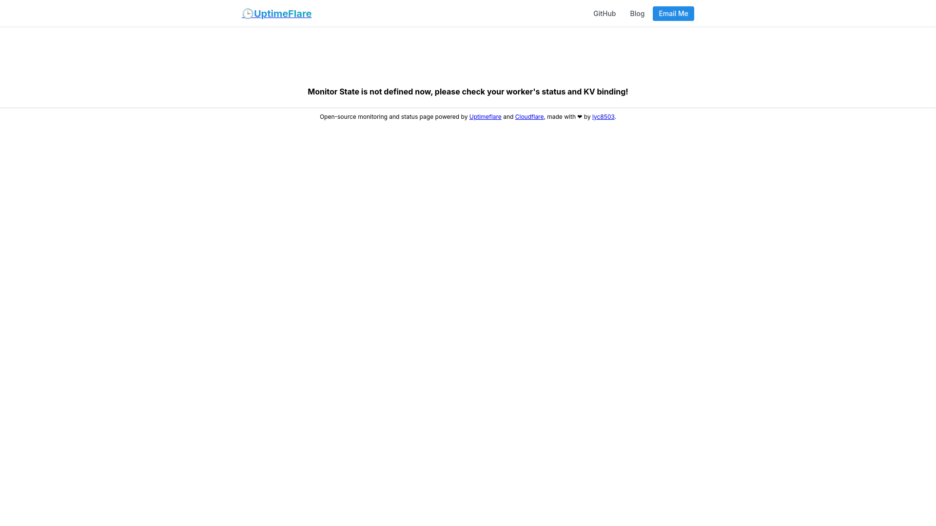 website screenshot of https://uptimeflare-49v.pages.dev/