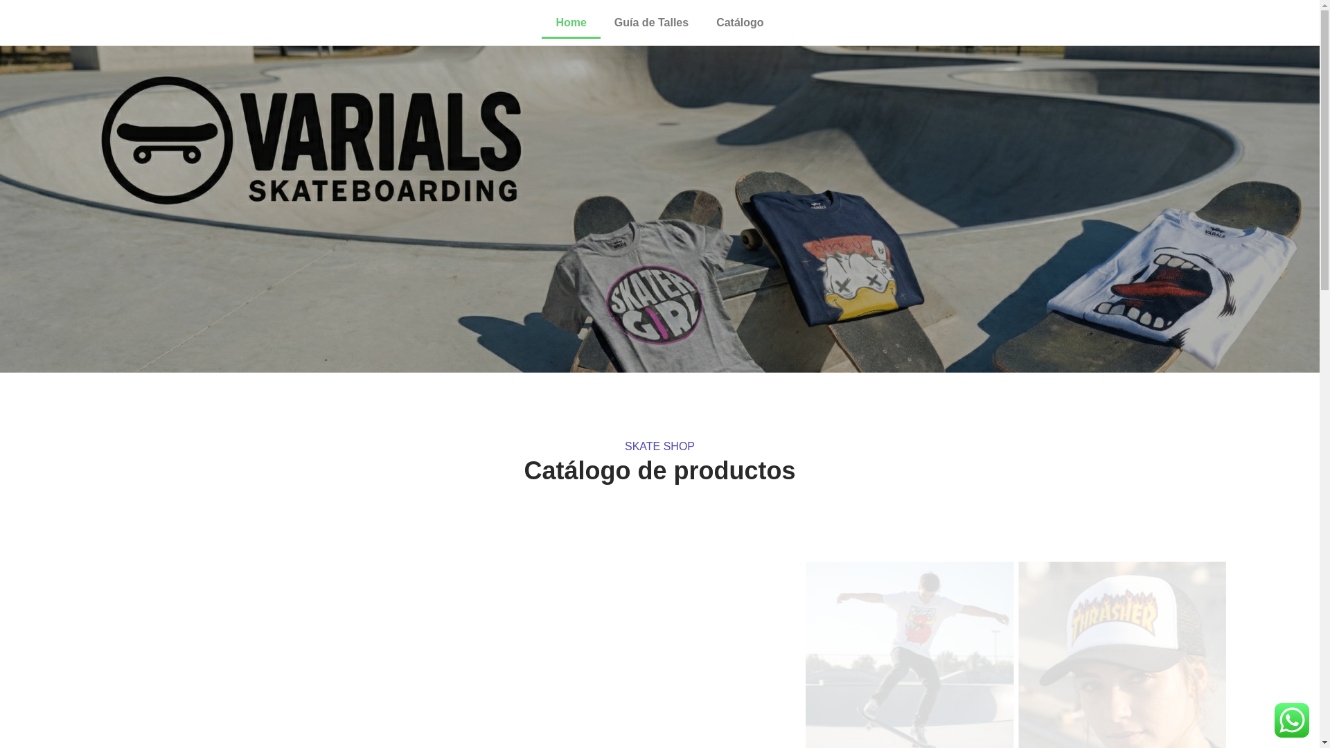 website screenshot of https://varials.com.ar/