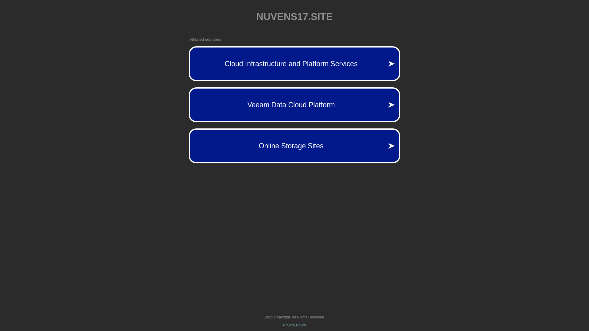 website screenshot of https://nuvens17.site/