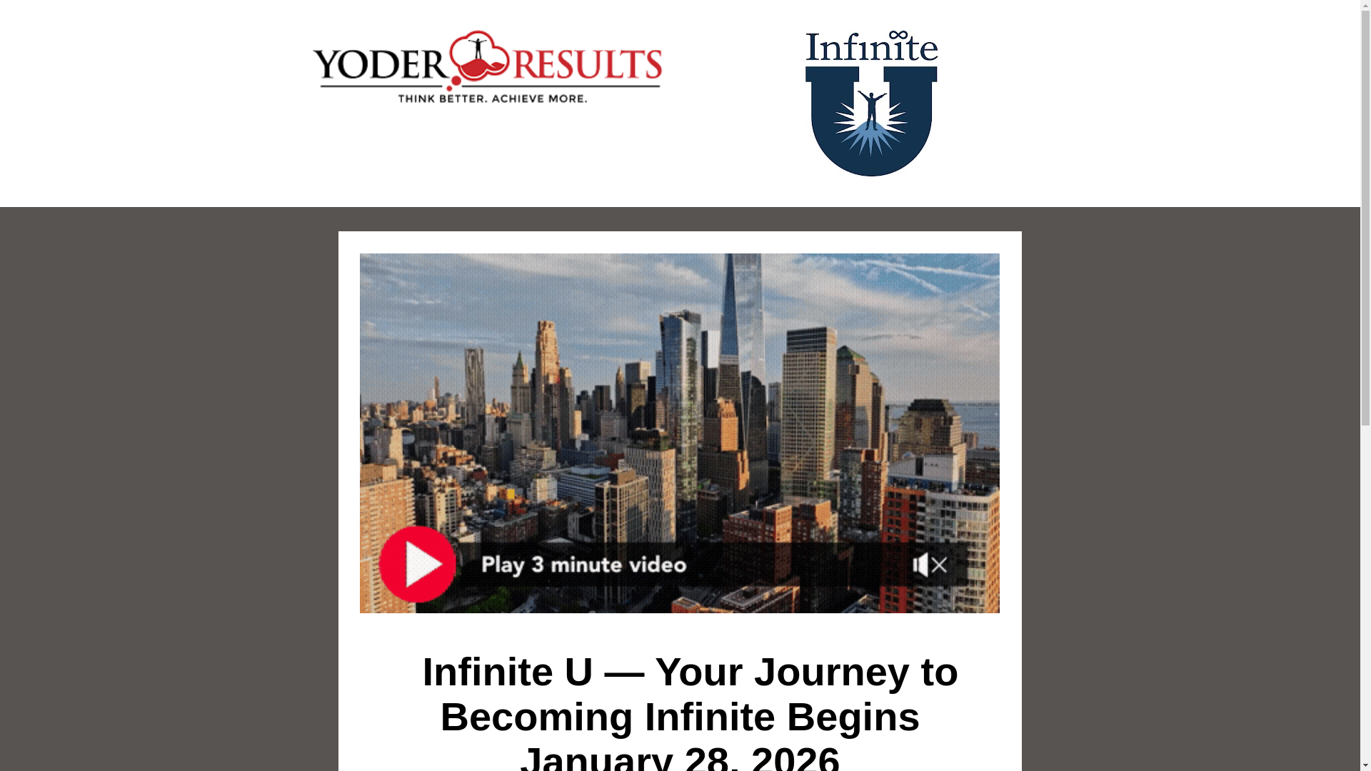 website screenshot of https://getinfiniteu.com/