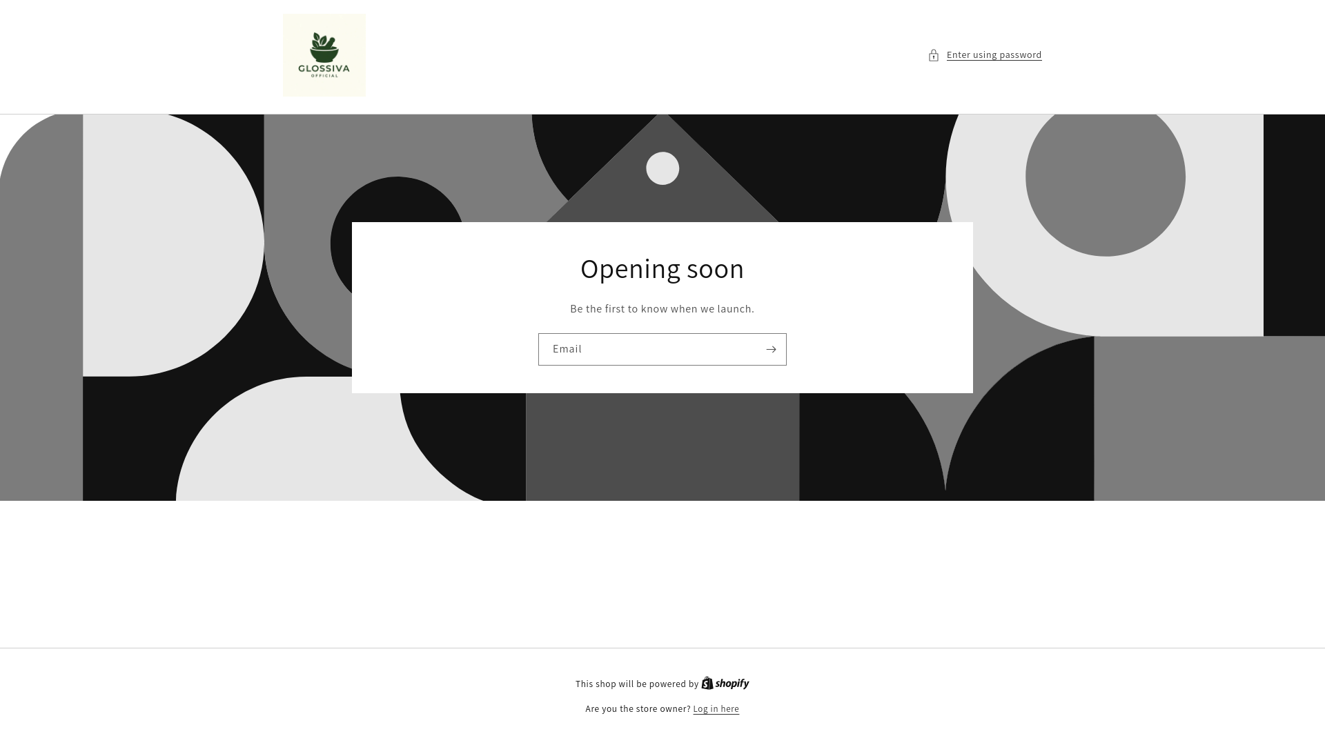 website screenshot of https://glossivaofficial.com/
