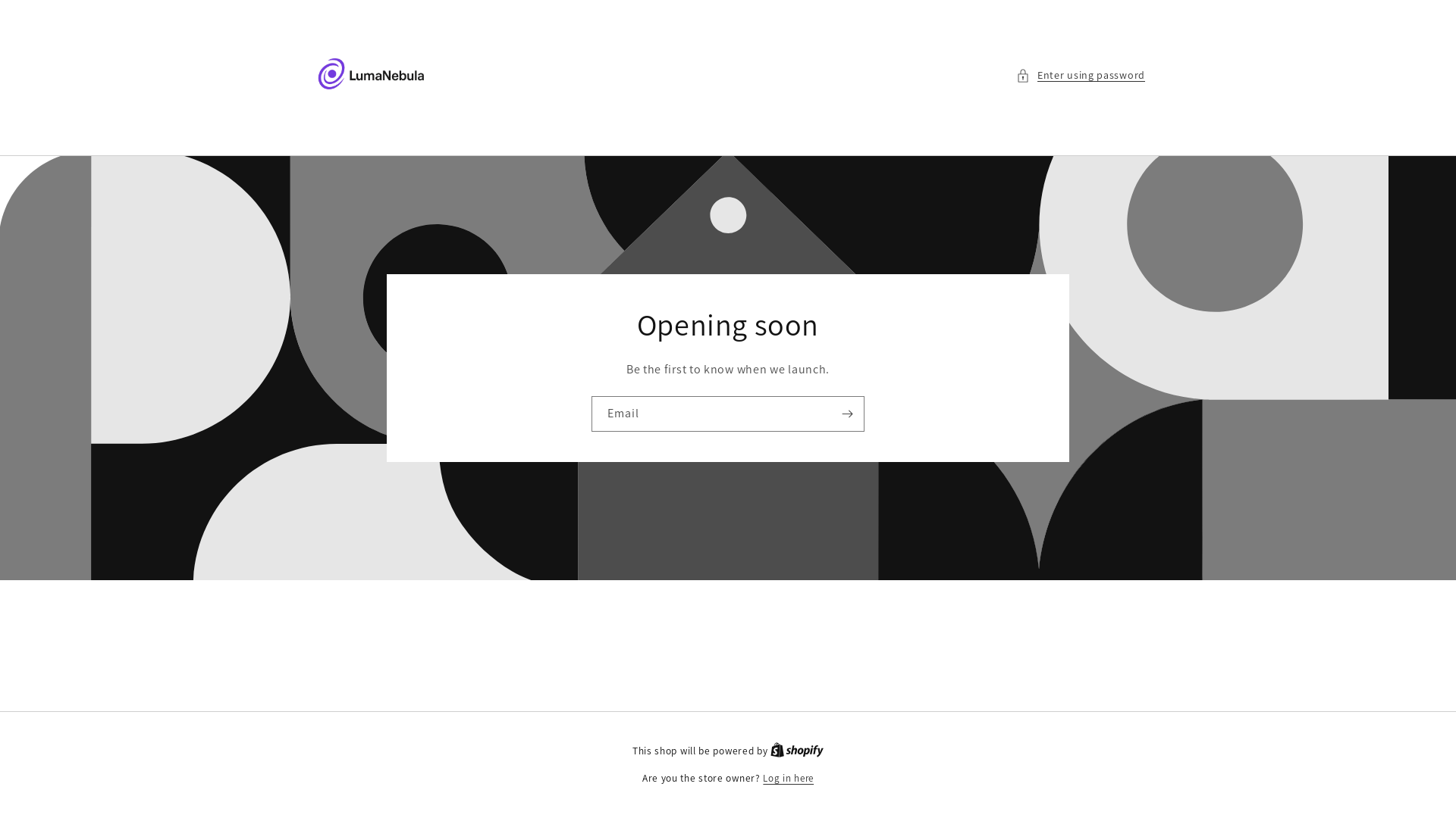 website screenshot of https://lumanebula.com/