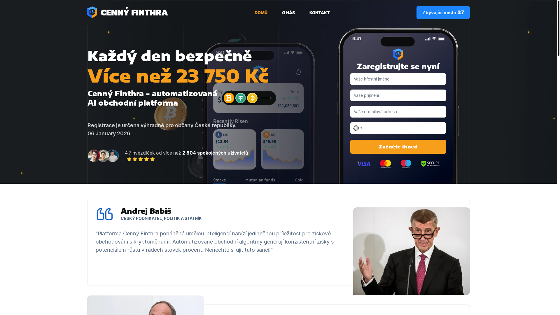 website screenshot of https://cennyfinthra-cs.com/