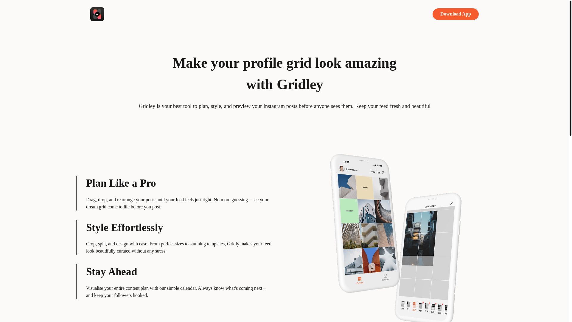 website screenshot of https://gridley-landing.pages.dev/