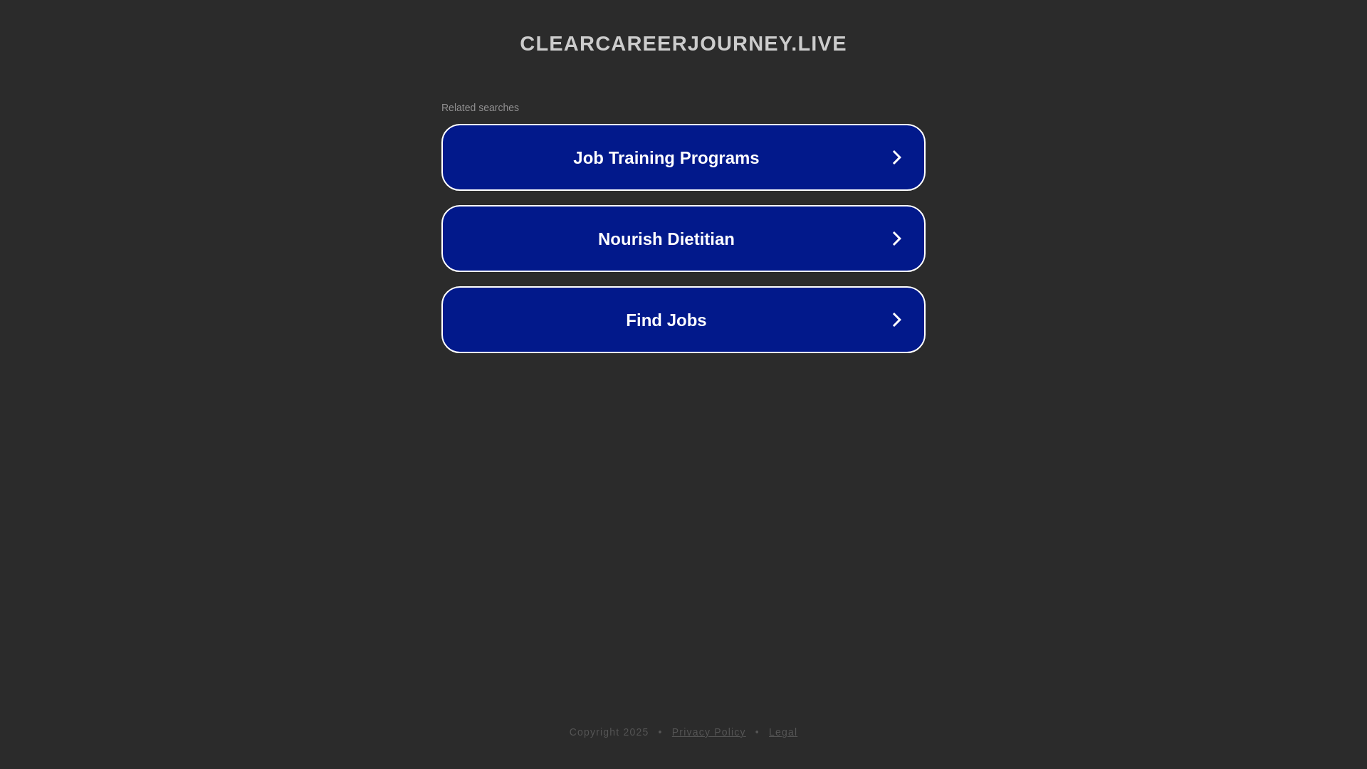website screenshot of https://clearcareerjourney.live/