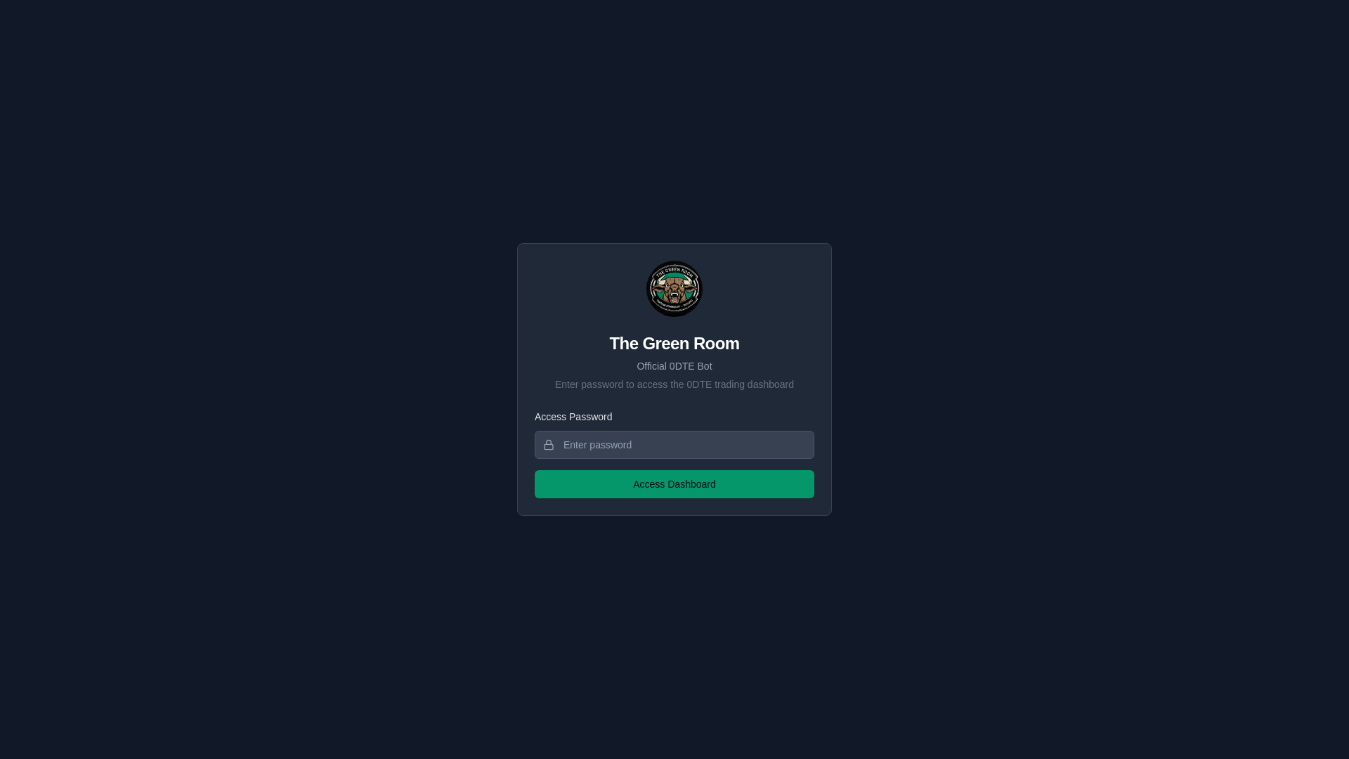 website screenshot of https://tradegreenroom.com/