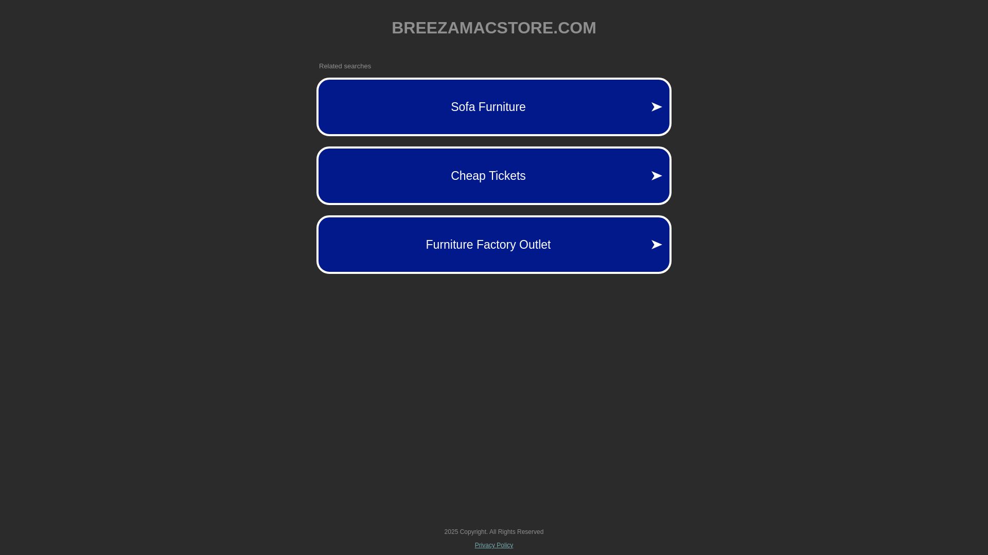 website screenshot of https://breezamacstore.com/
