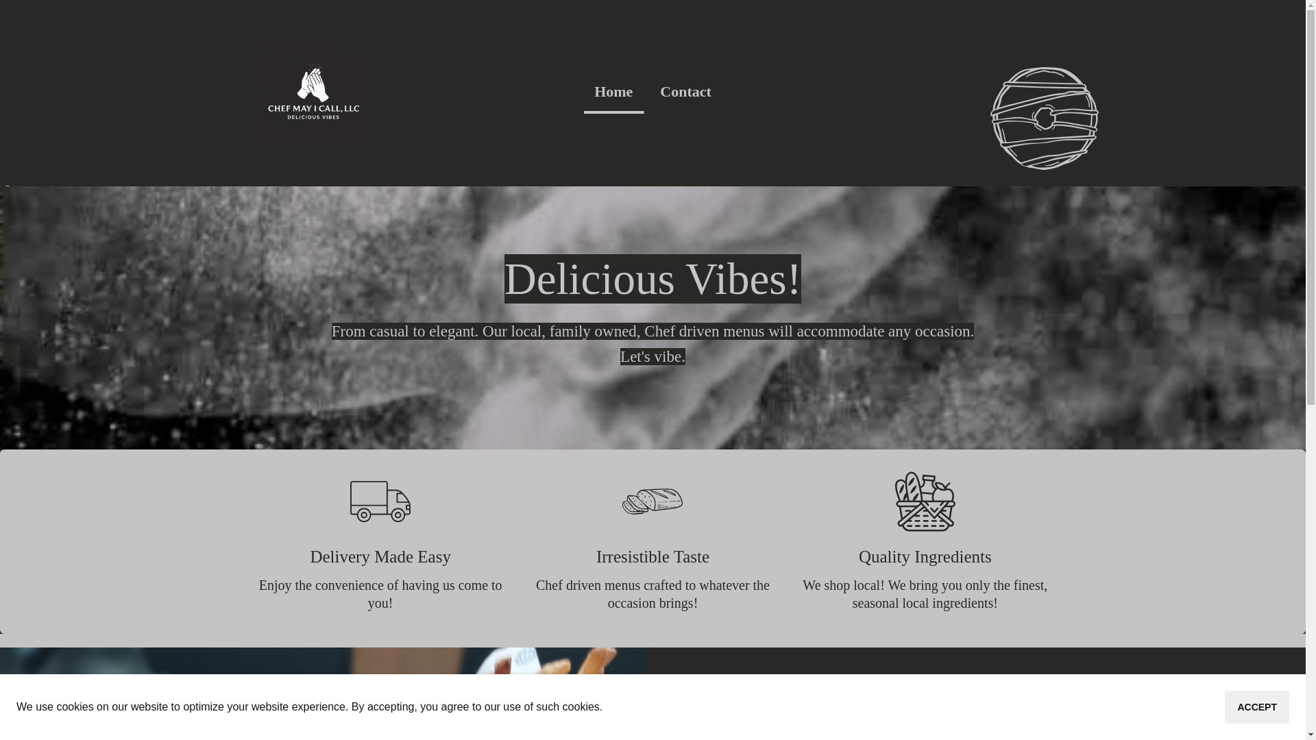 website screenshot of https://chefmayicall.com/