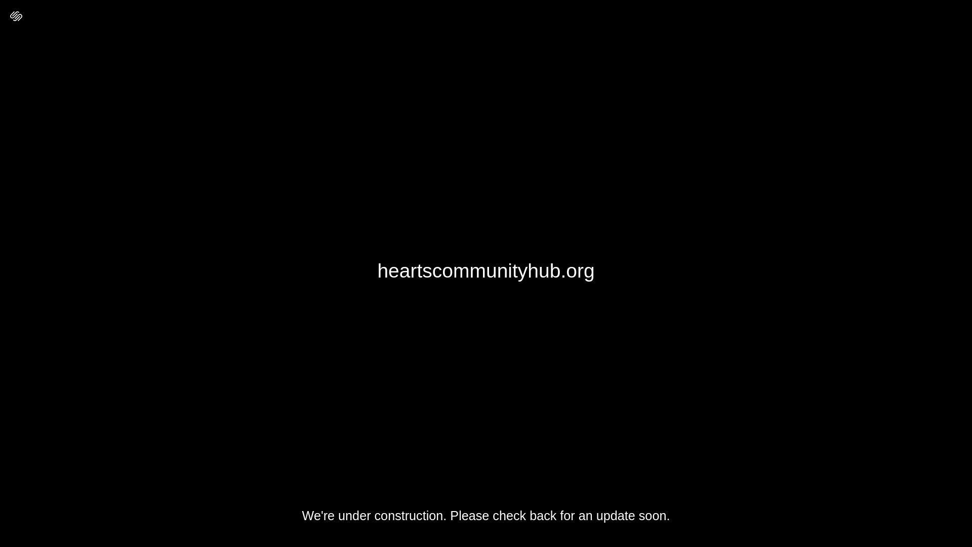 website screenshot of https://heartscommunityhub.org/