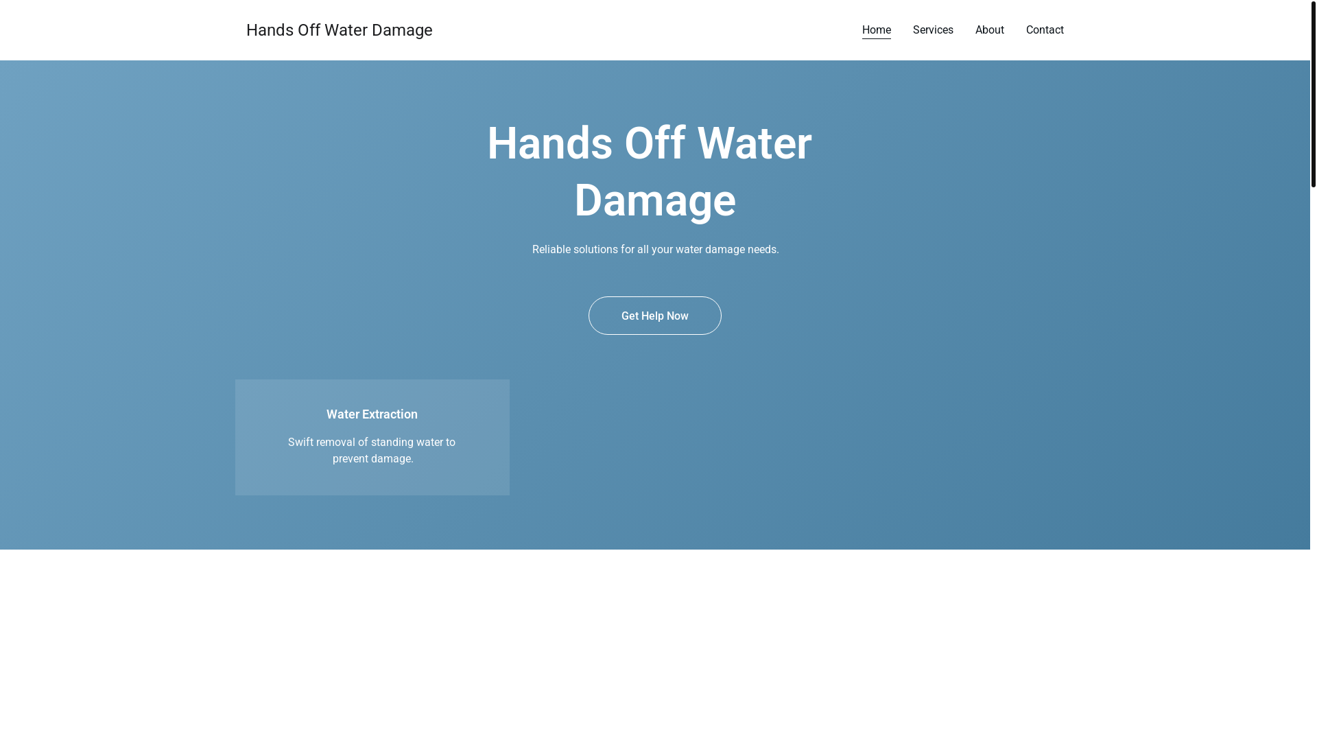website screenshot of https://handsoffwaterdamage.site/