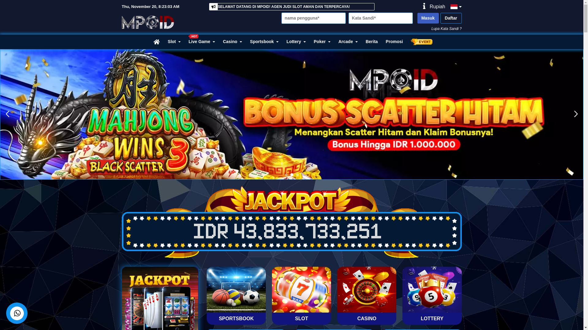 website screenshot of https://mpoidboard.xyz/