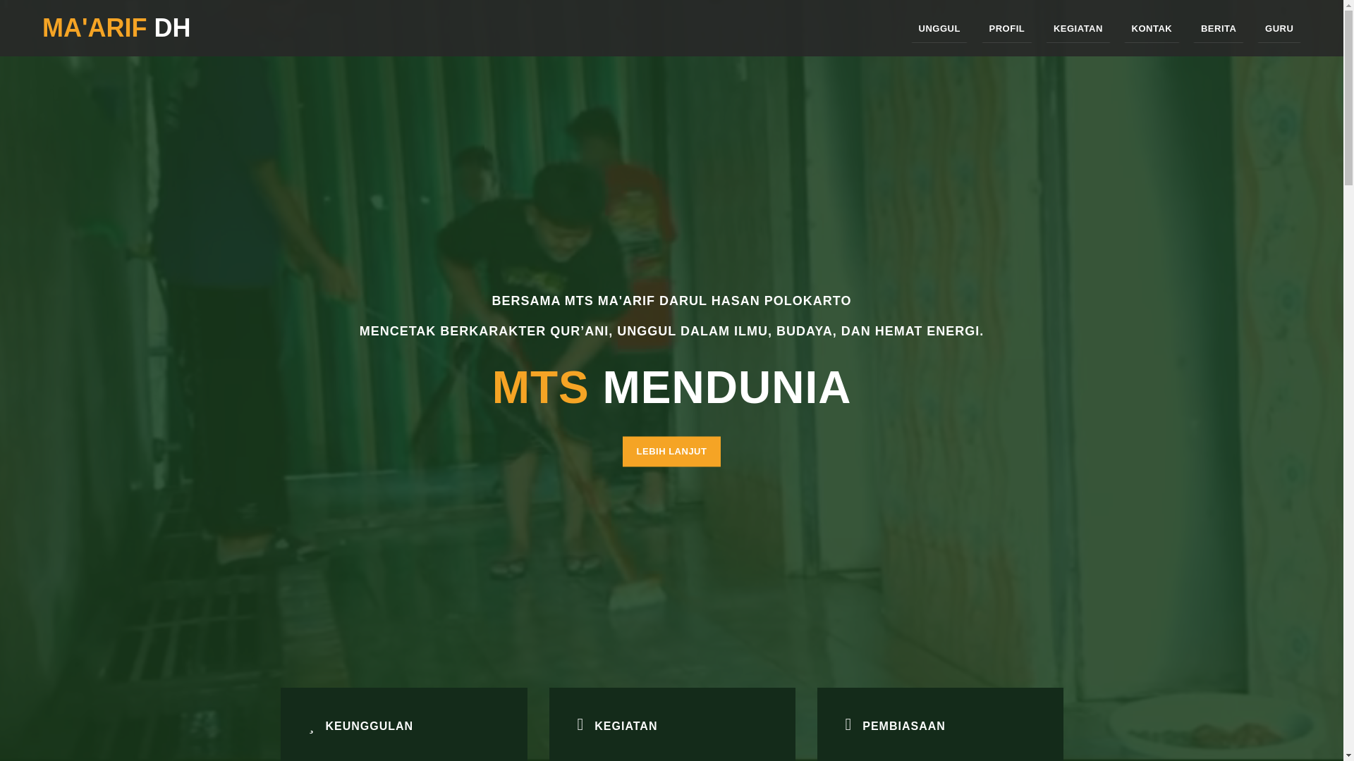website screenshot of https://webmtsutama.pages.dev/