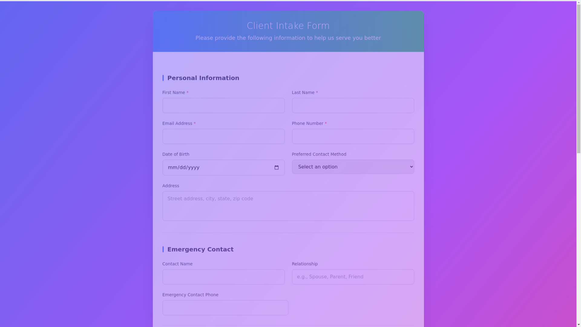 website screenshot of https://quick-form.click/