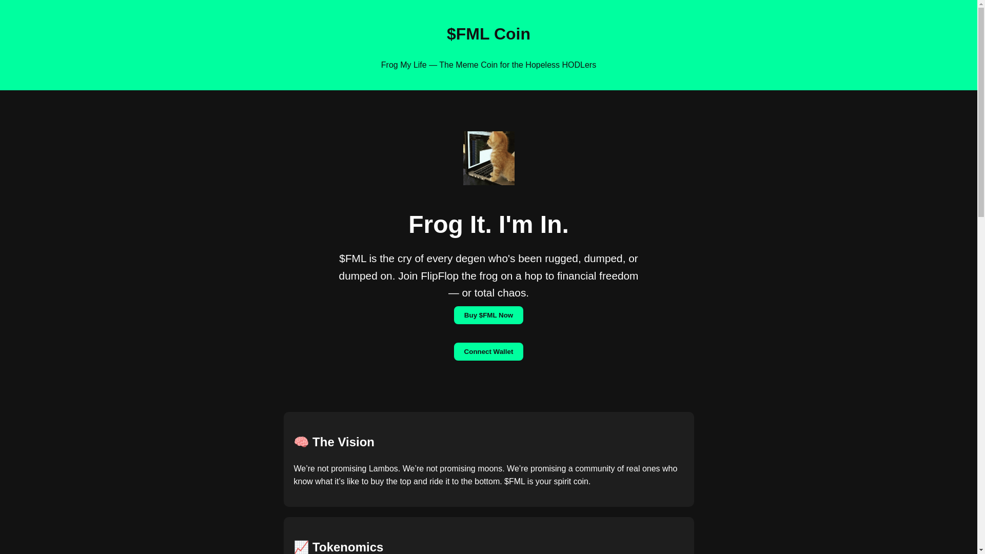 website screenshot of https://frogmy.life/