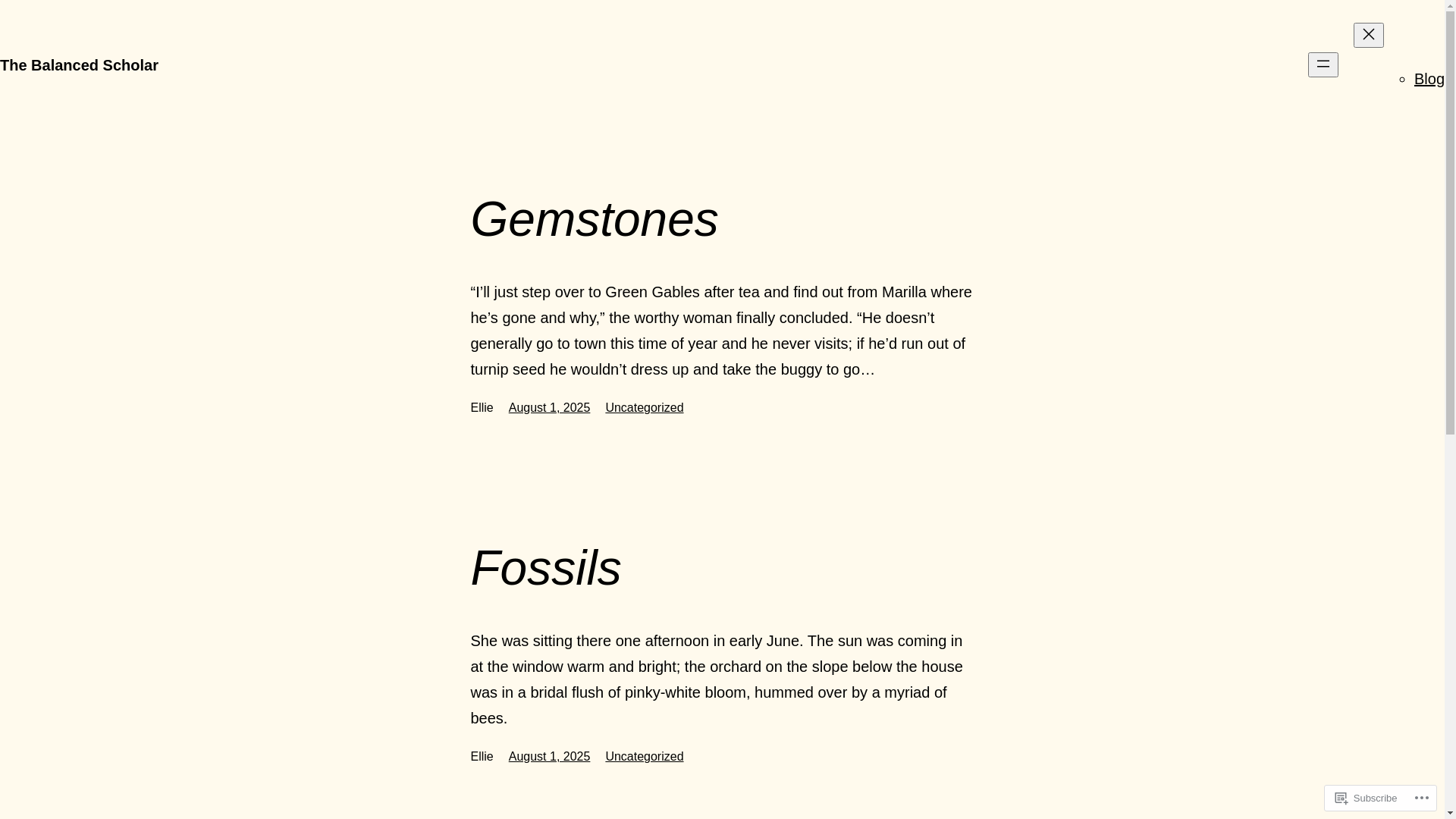 website screenshot of https://thebalancedscholar.blog/