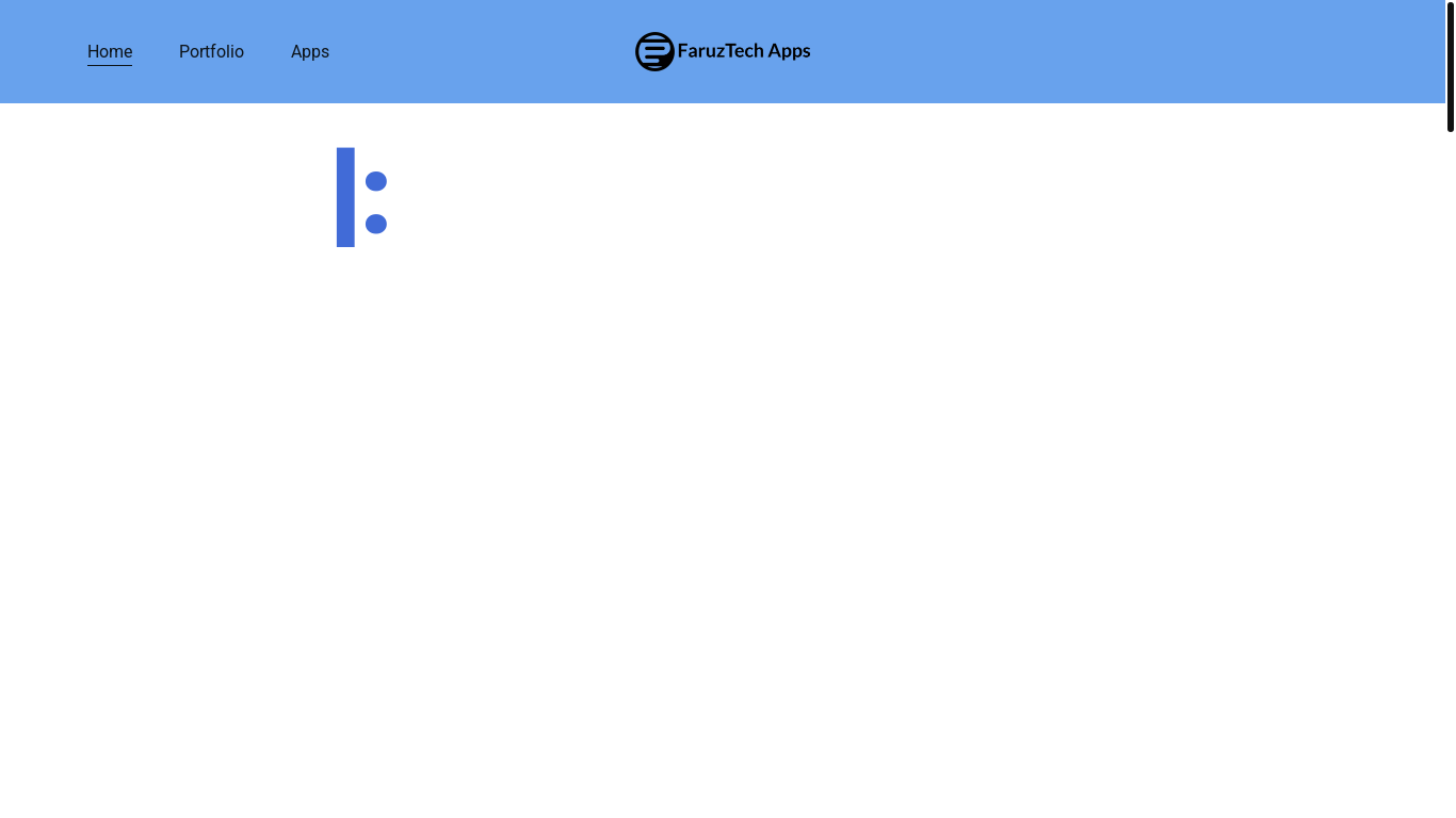 website screenshot of https://faruztechapps.shop/