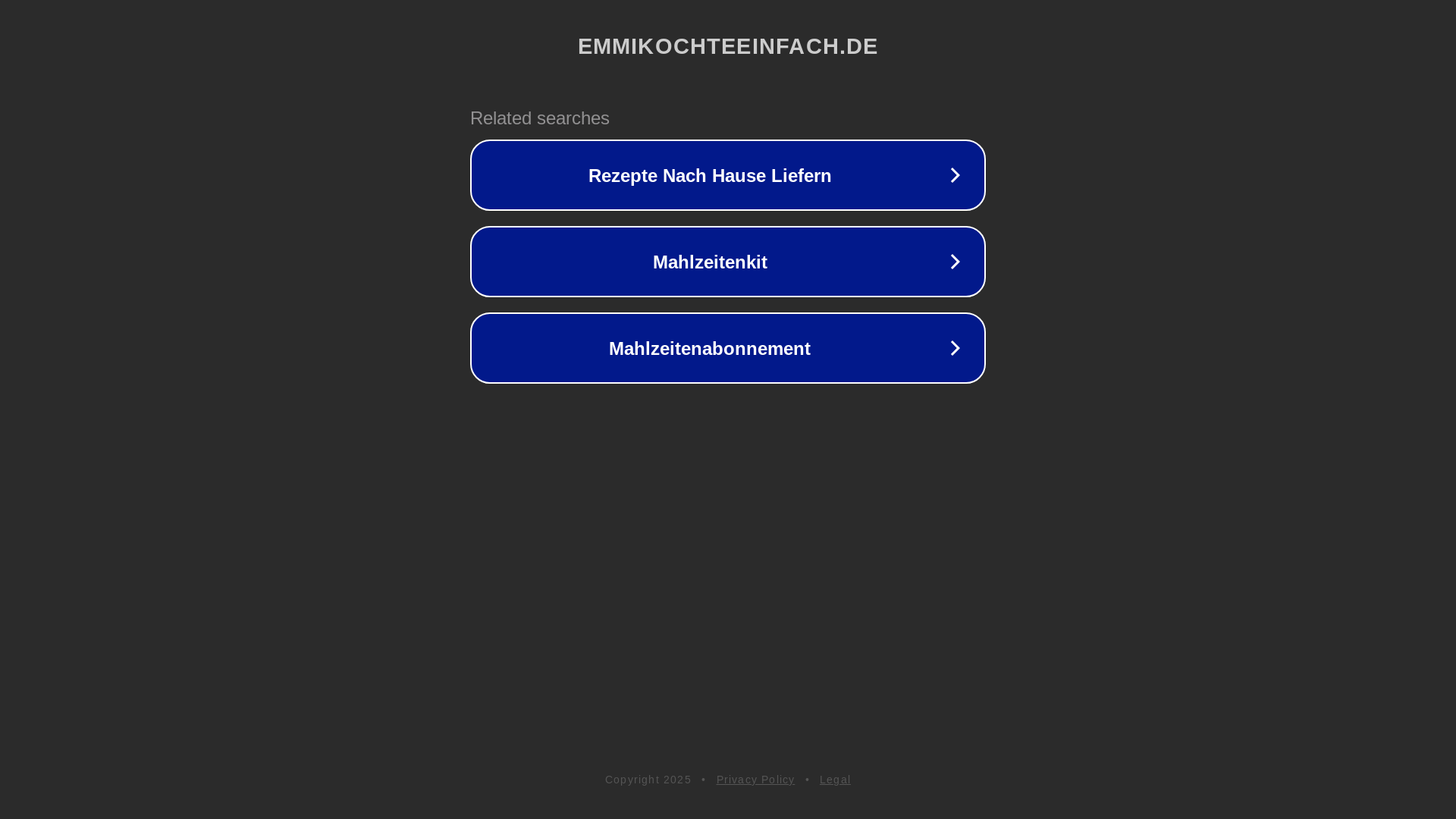 website screenshot of https://emmikochteeinfach.de/
