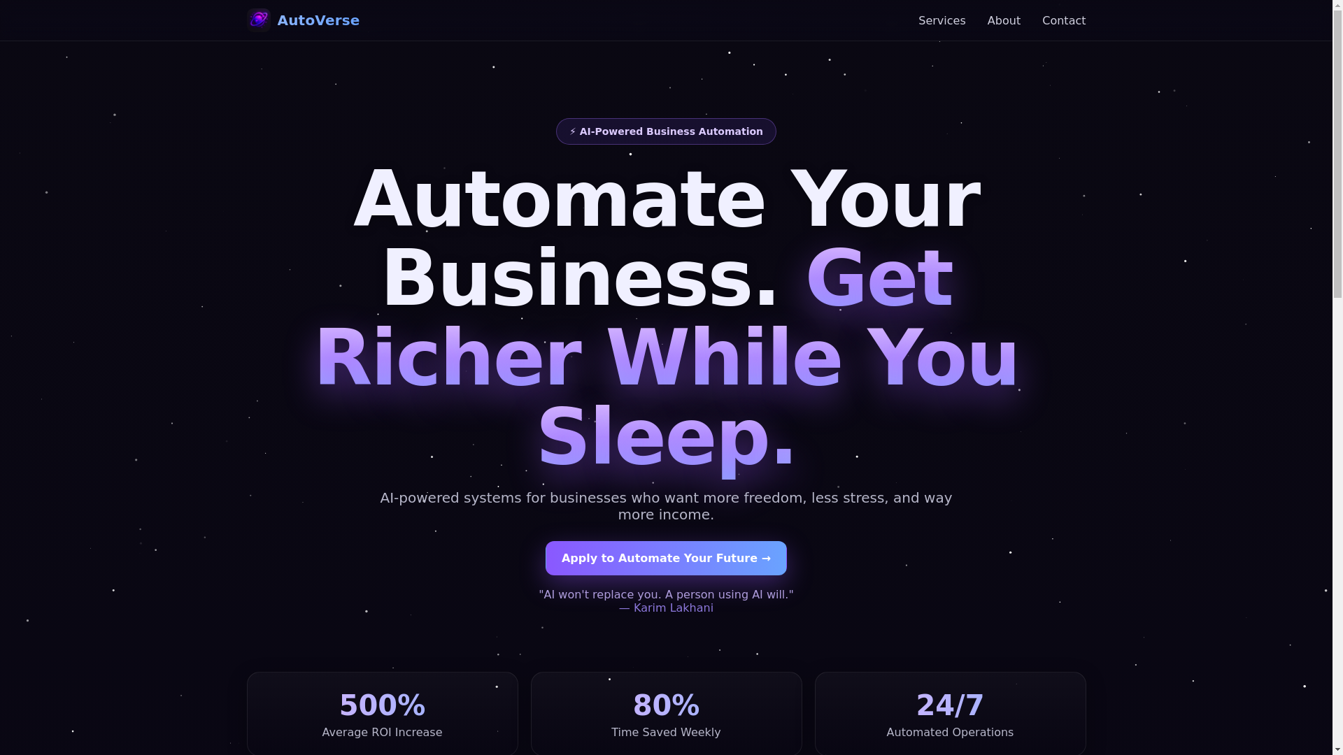 website screenshot of https://autoverse3.pages.dev/