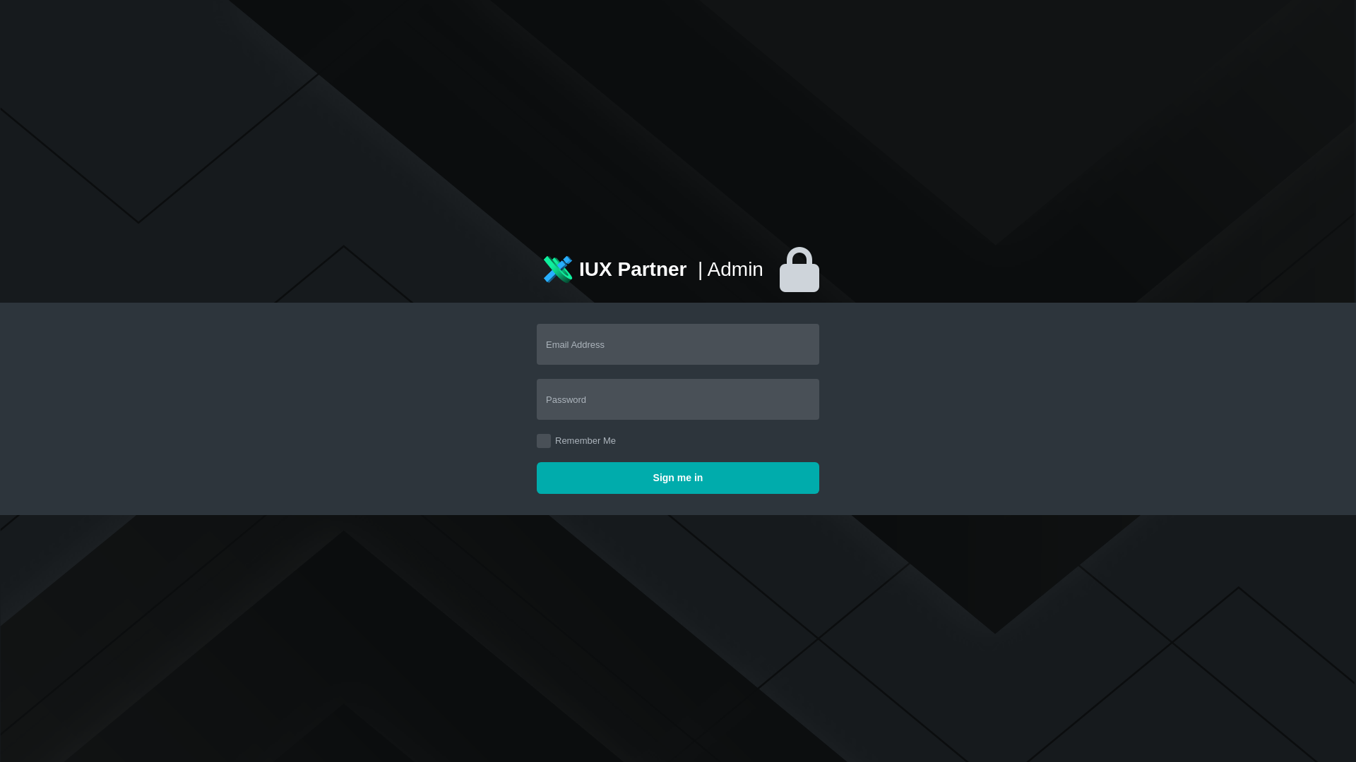 website screenshot of https://admin-iux-partner-crm.pages.dev/