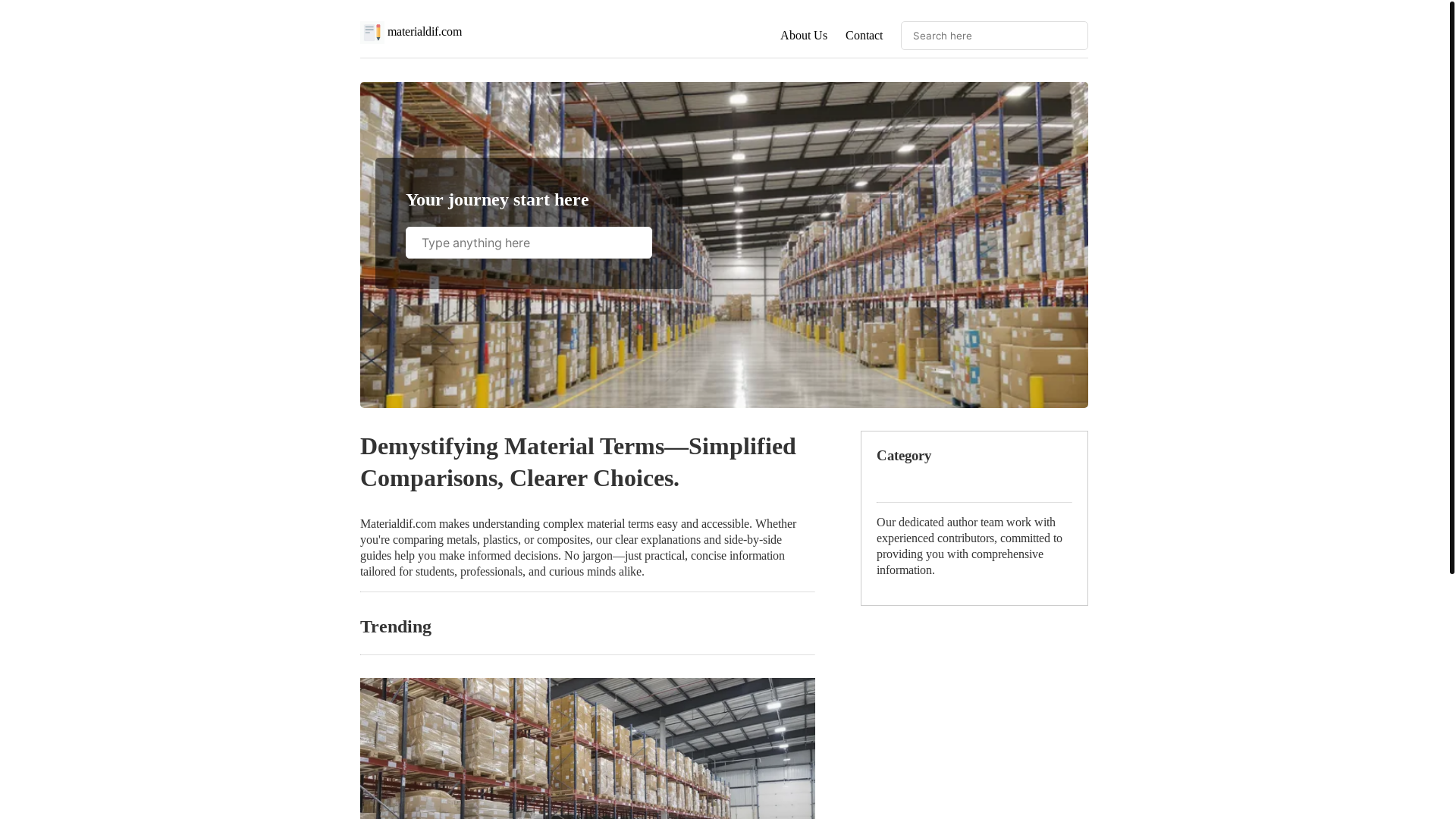 website screenshot of https://materialdif.com/