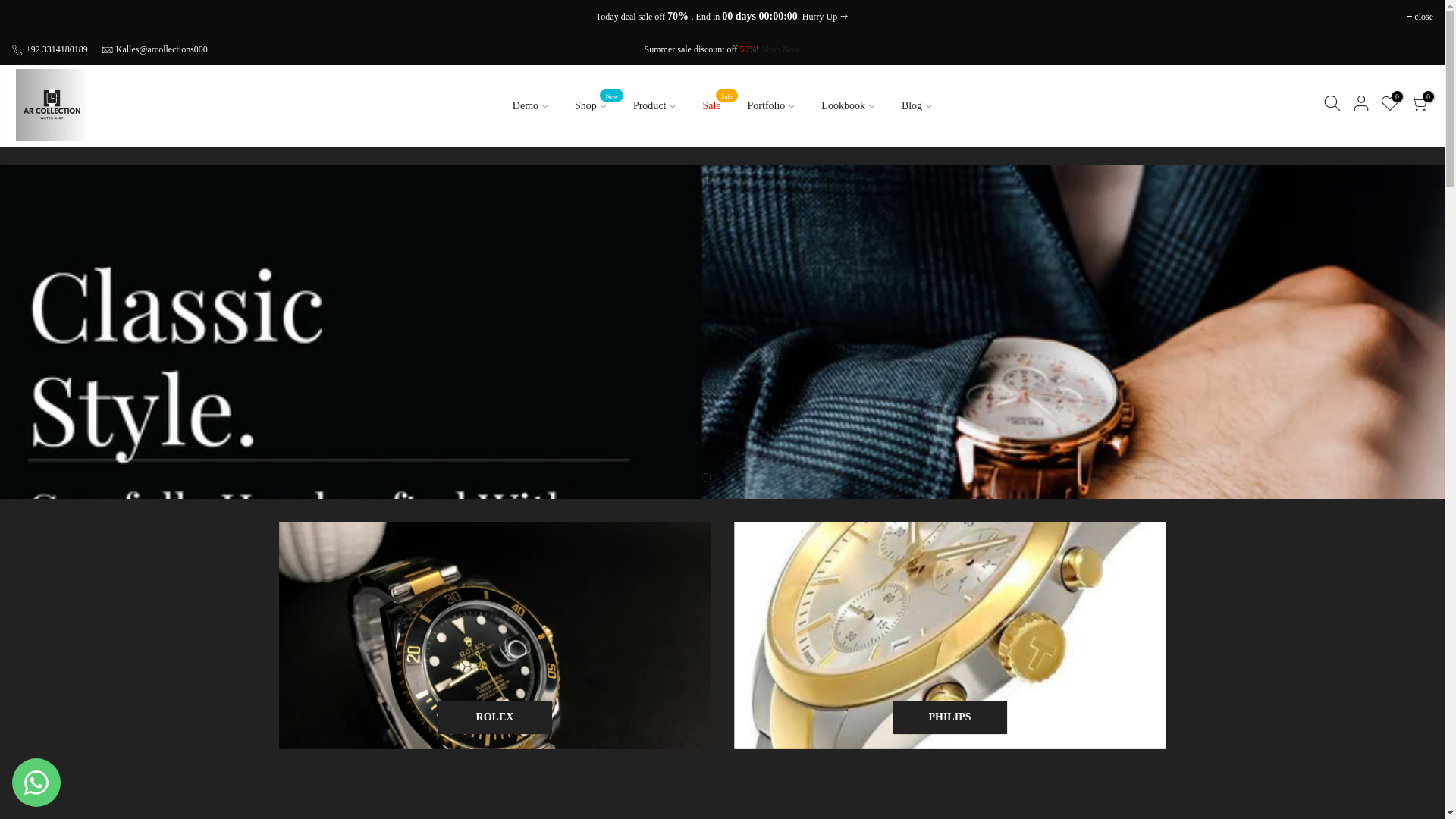 website screenshot of https://aamircollection.store/