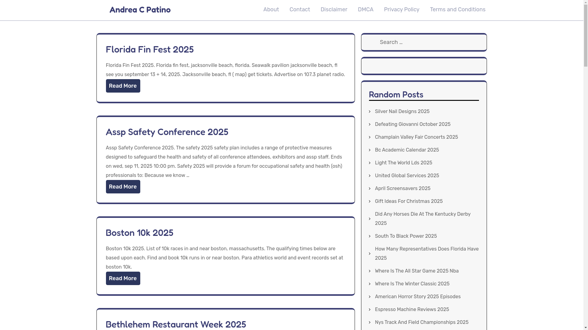 website screenshot of https://andreacpatinor.pages.dev/
