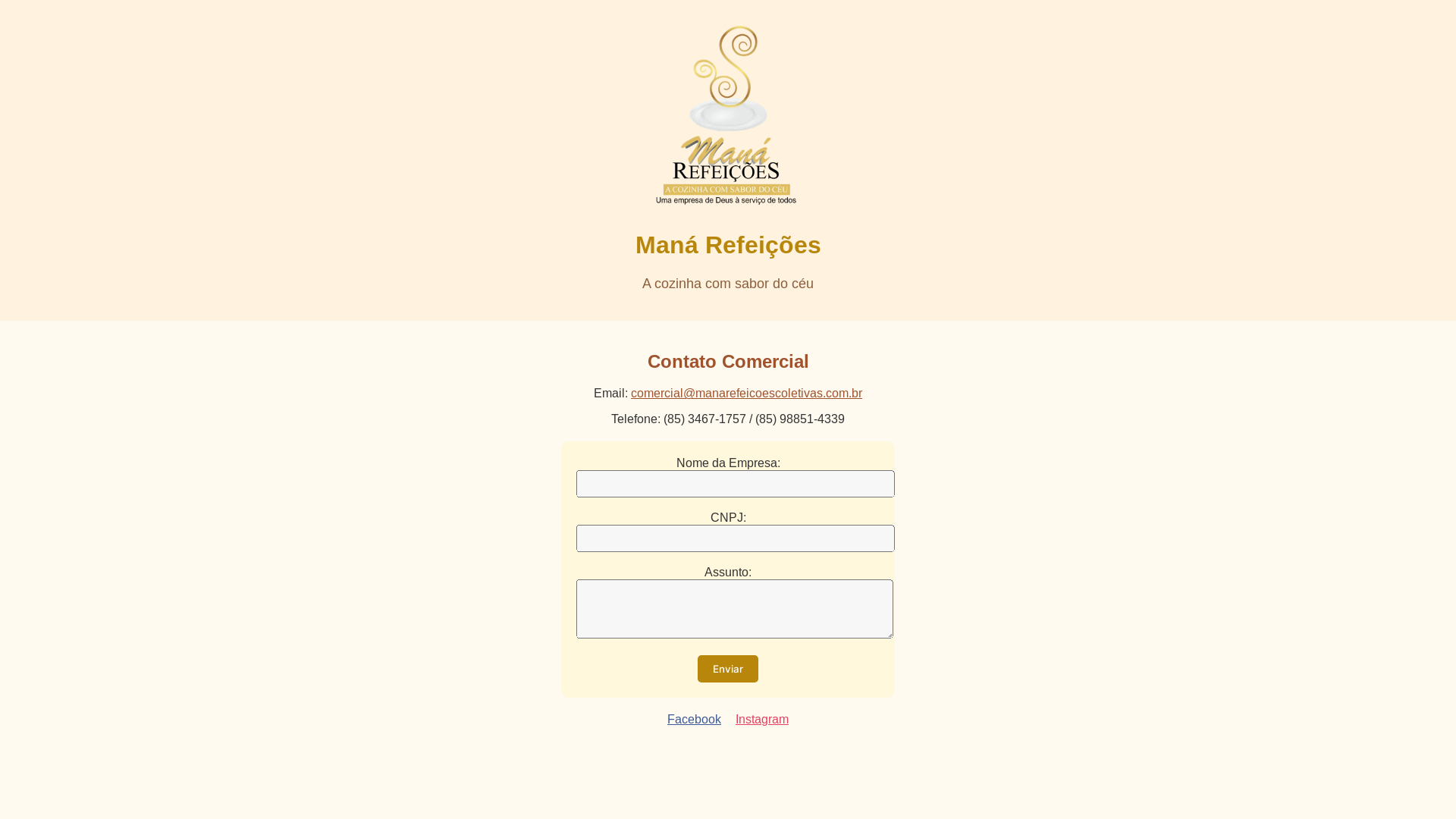 website screenshot of https://manarefeicoes.com.br/