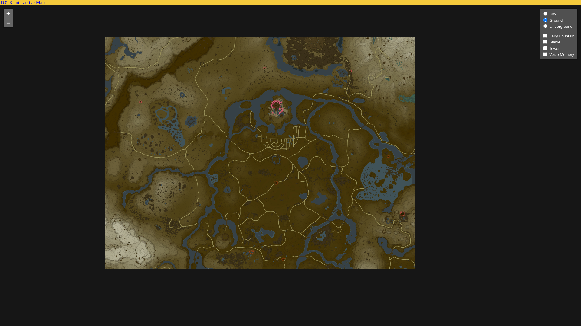 website screenshot of https://zelda-voice-notes-map.pages.dev/