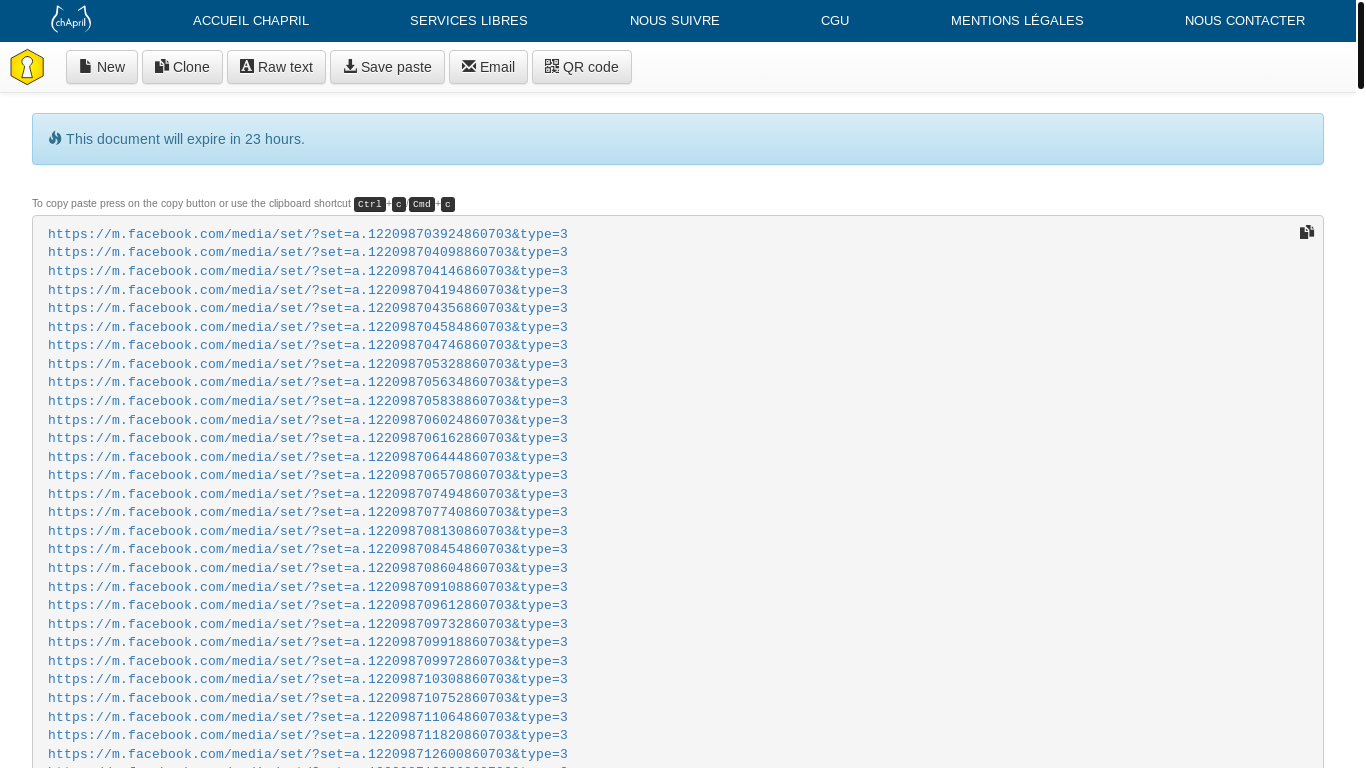 website screenshot of https://paste.chapril.org/?ad63cc9a820301e4#32p2gGXiLVFvdgBbBQ9UtP4yYtgcFyoP7WDrJQEA6dDo