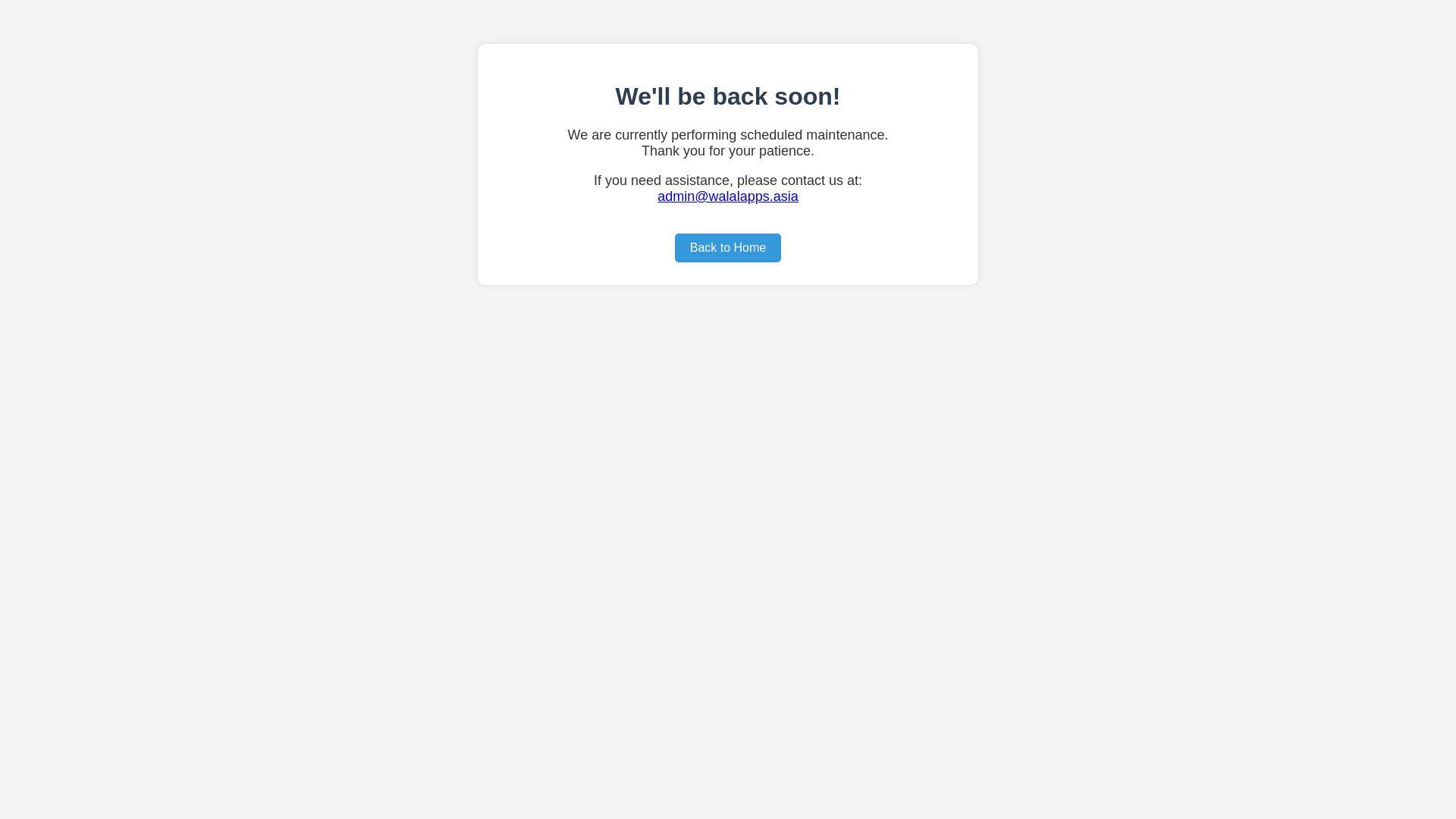 website screenshot of https://walalapps.asia/