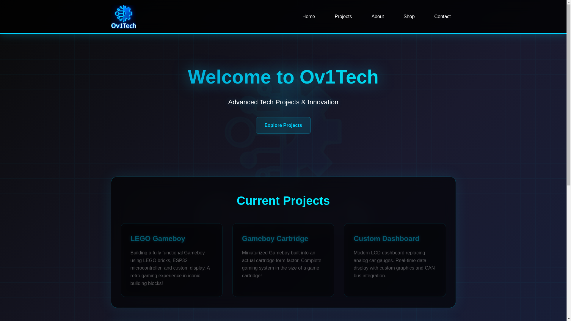 website screenshot of https://oviteck.nl/
