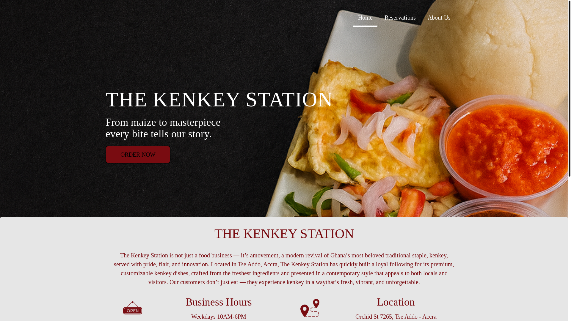 website screenshot of https://thekenkeystation.com/