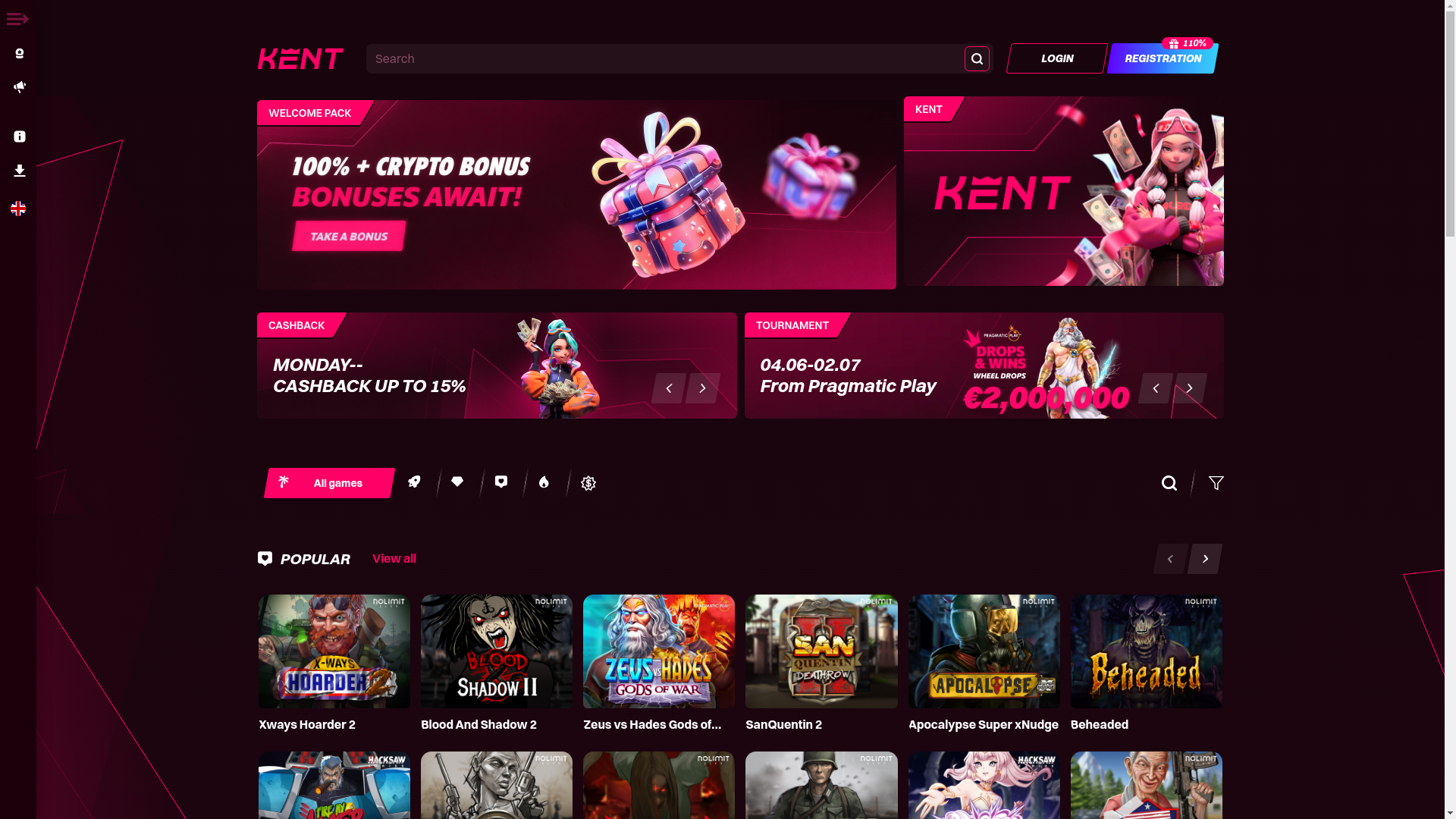 website screenshot of https://kentcasx.bet/