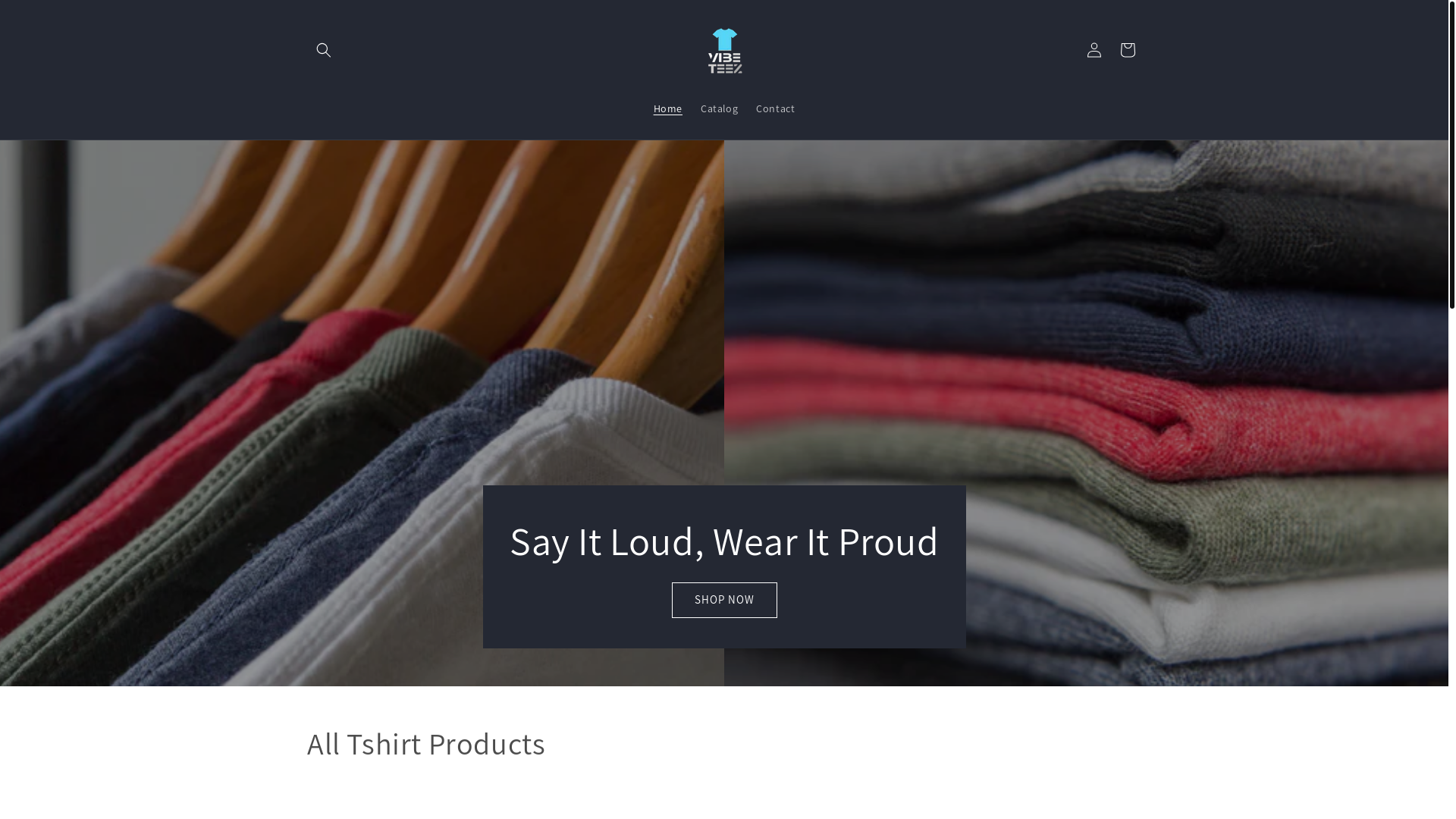website screenshot of https://vibeteez.store/